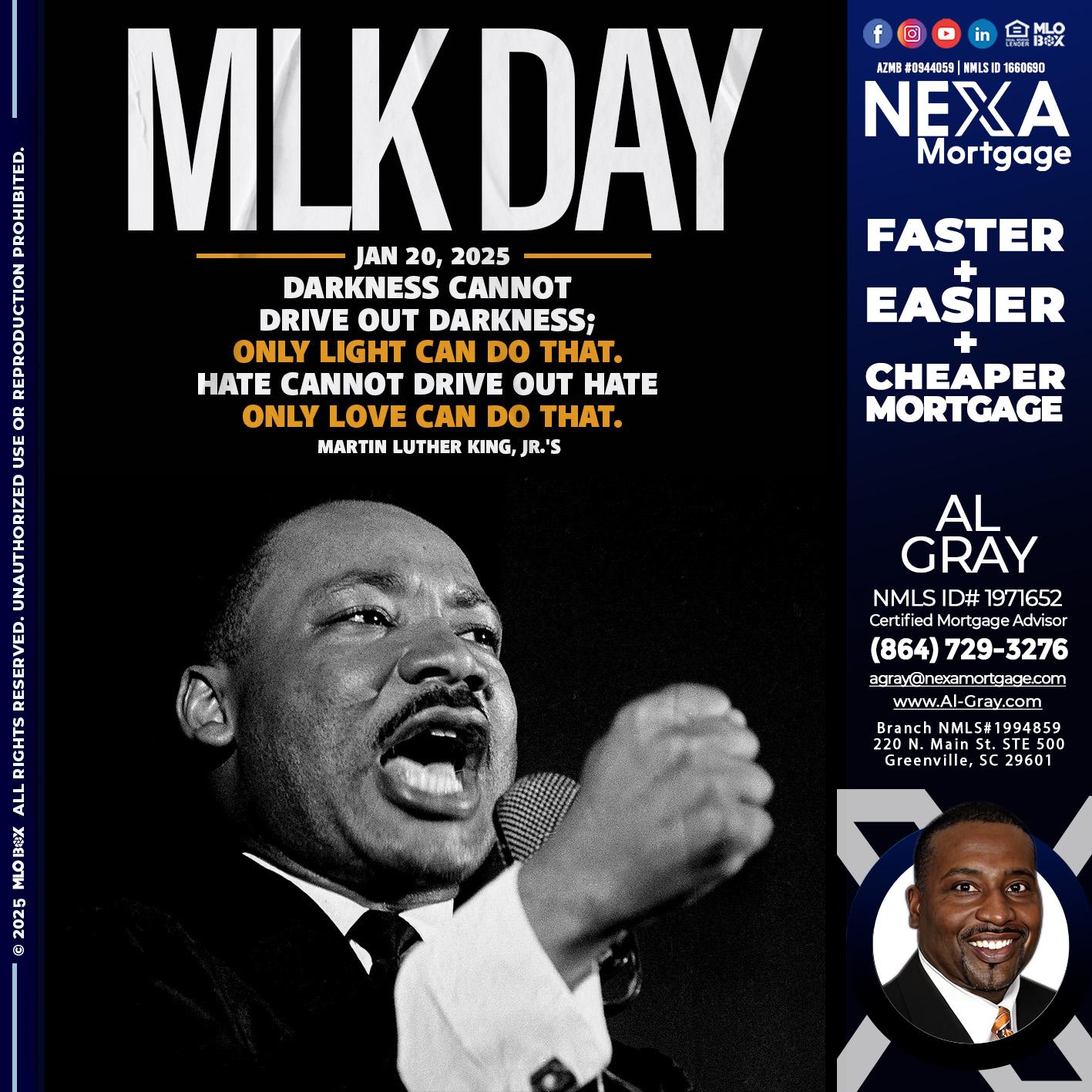 MLK DAY 2025 - Al Gray -Loan Officer