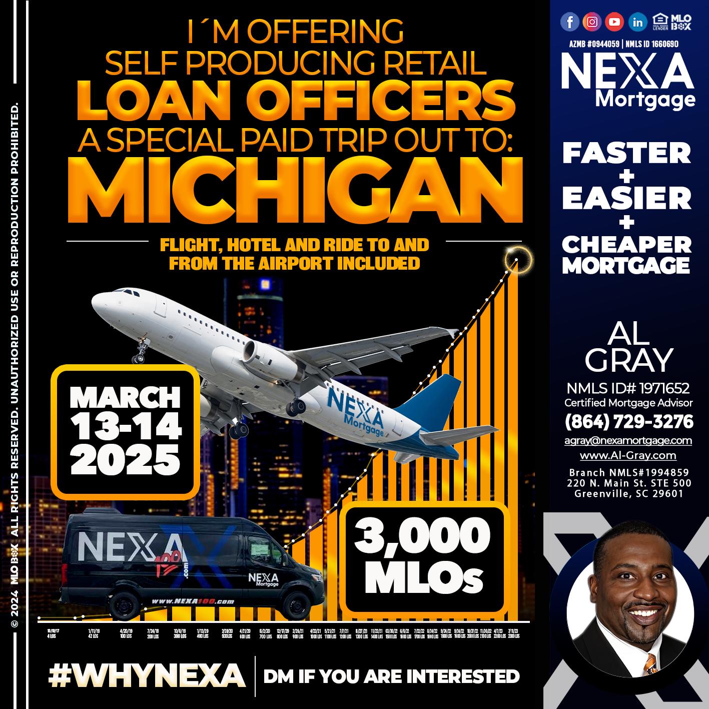 MICHIGAN TRIP - Al Gray -Loan Officer