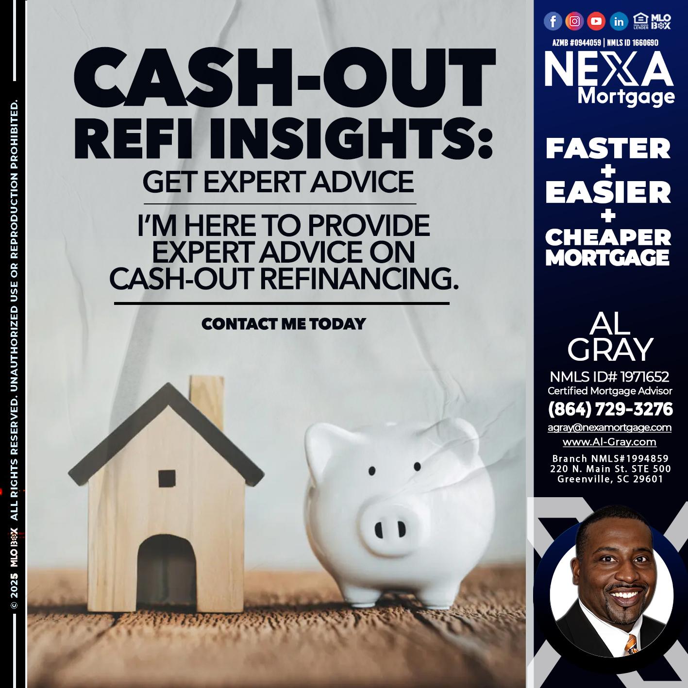 CASH OUT - Al Gray -Loan Officer
