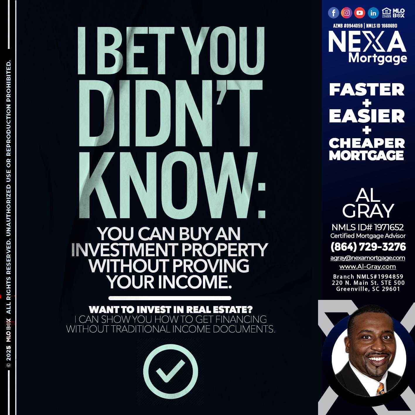 I BET YOU - Al Gray -Loan Officer