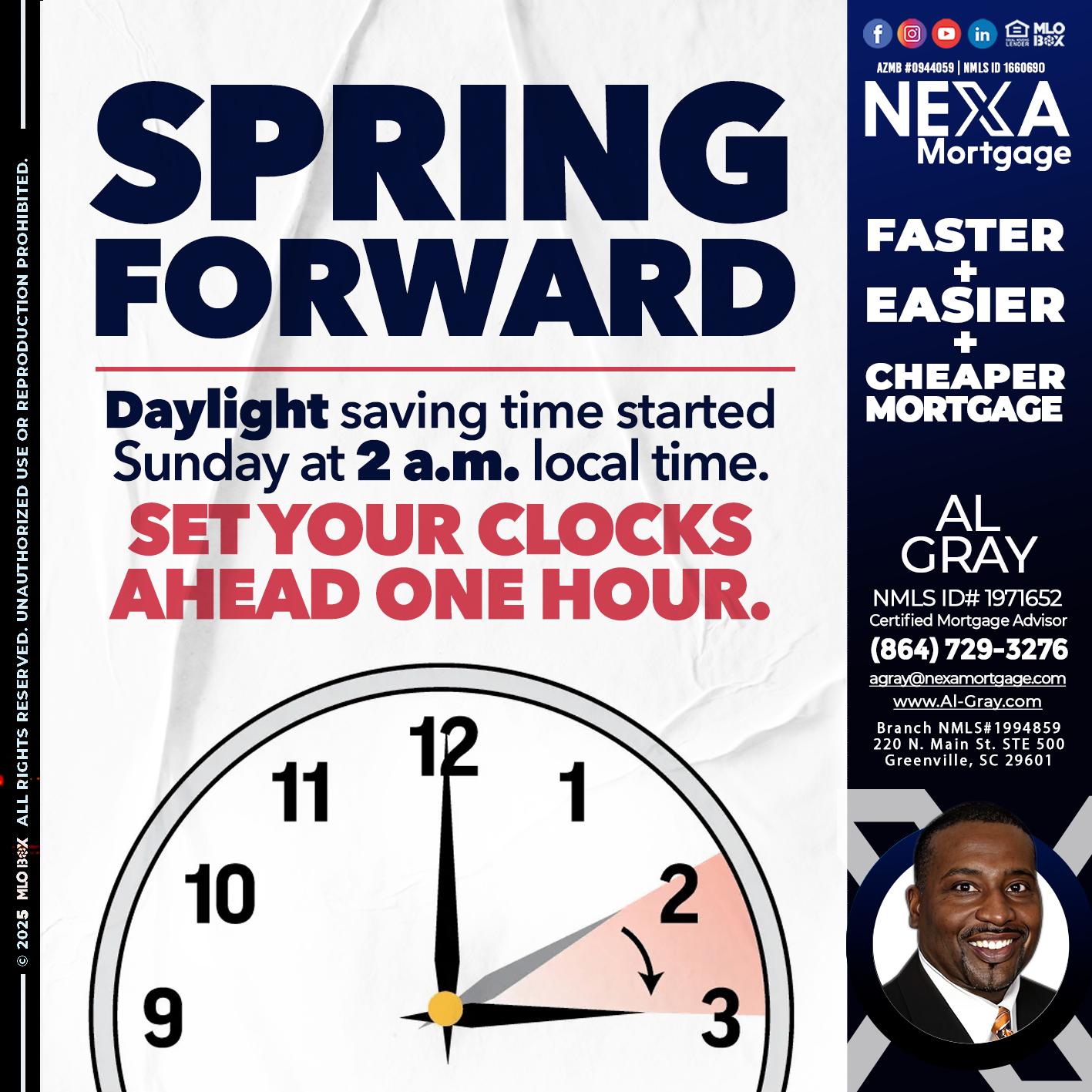 SPRING FORWARD - Al Gray -Loan Officer