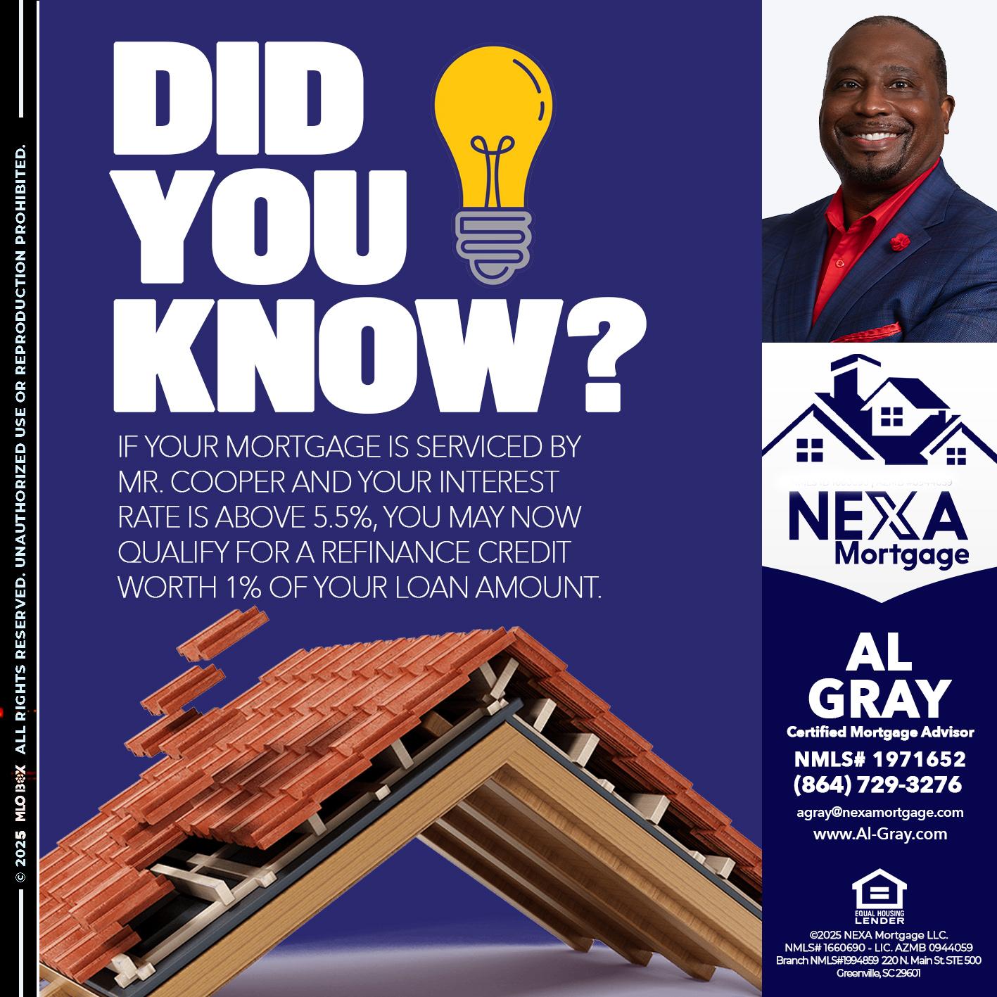 DID YOU KNOW? - Al Gray -Loan Officer