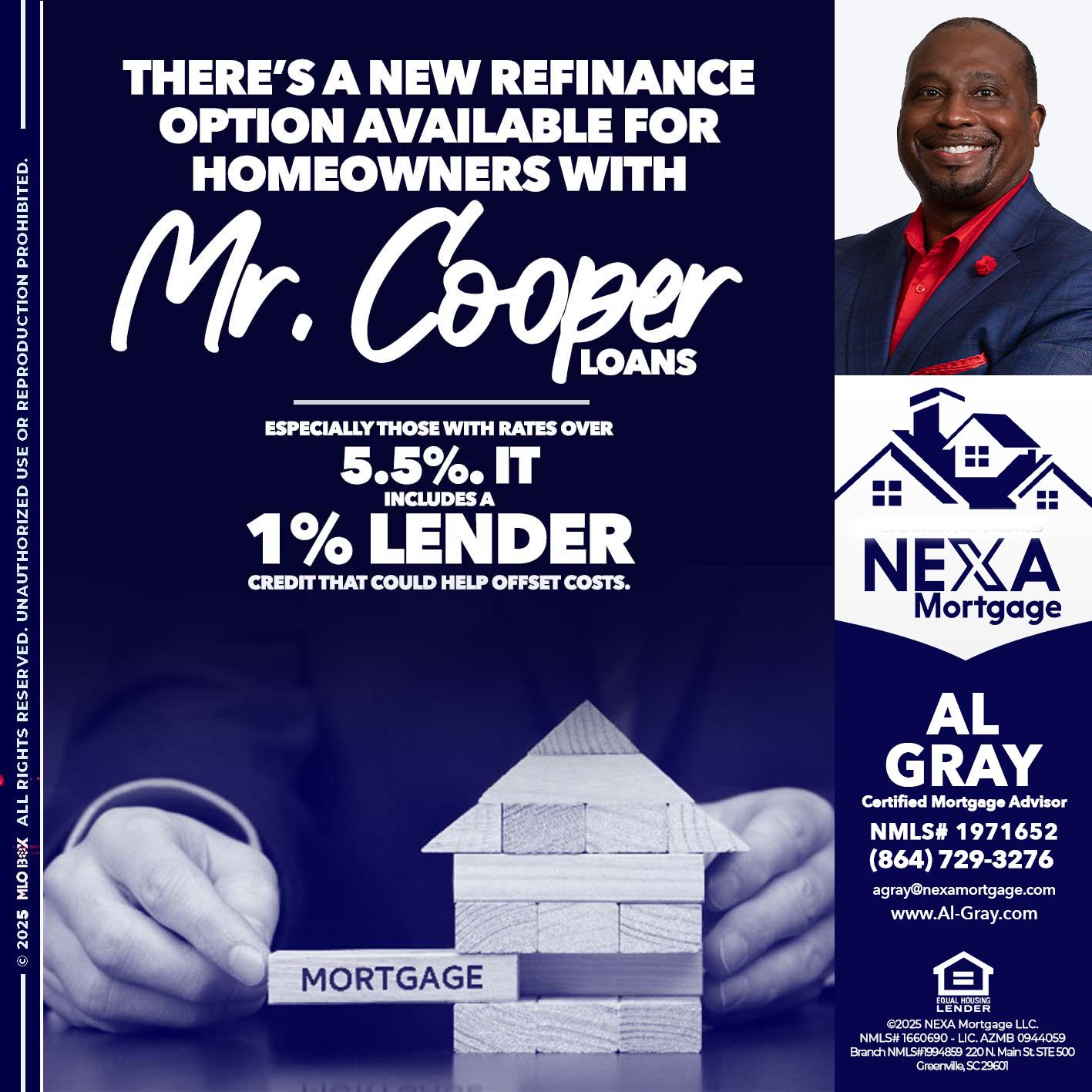 Mr. Cooper loans - Al Gray -Loan Officer