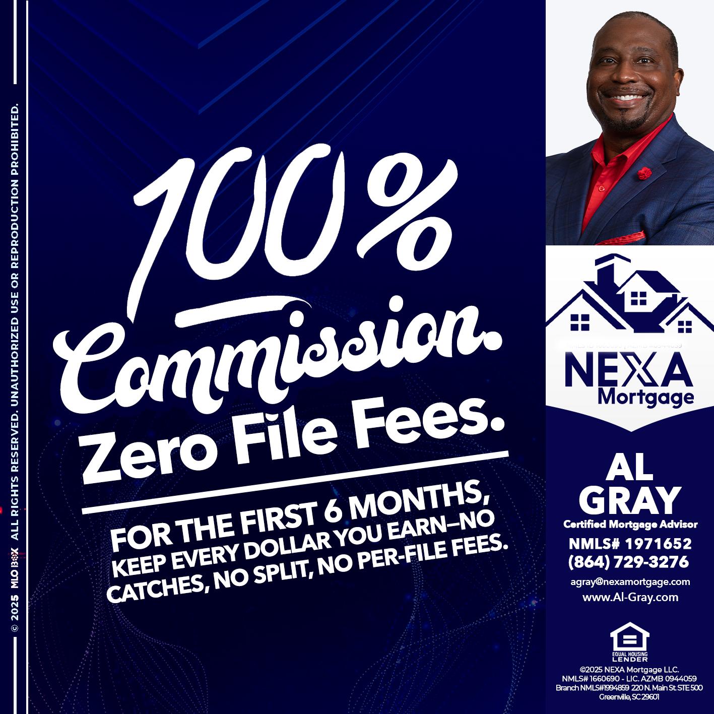 100% COMMISSION - Al Gray -Loan Officer