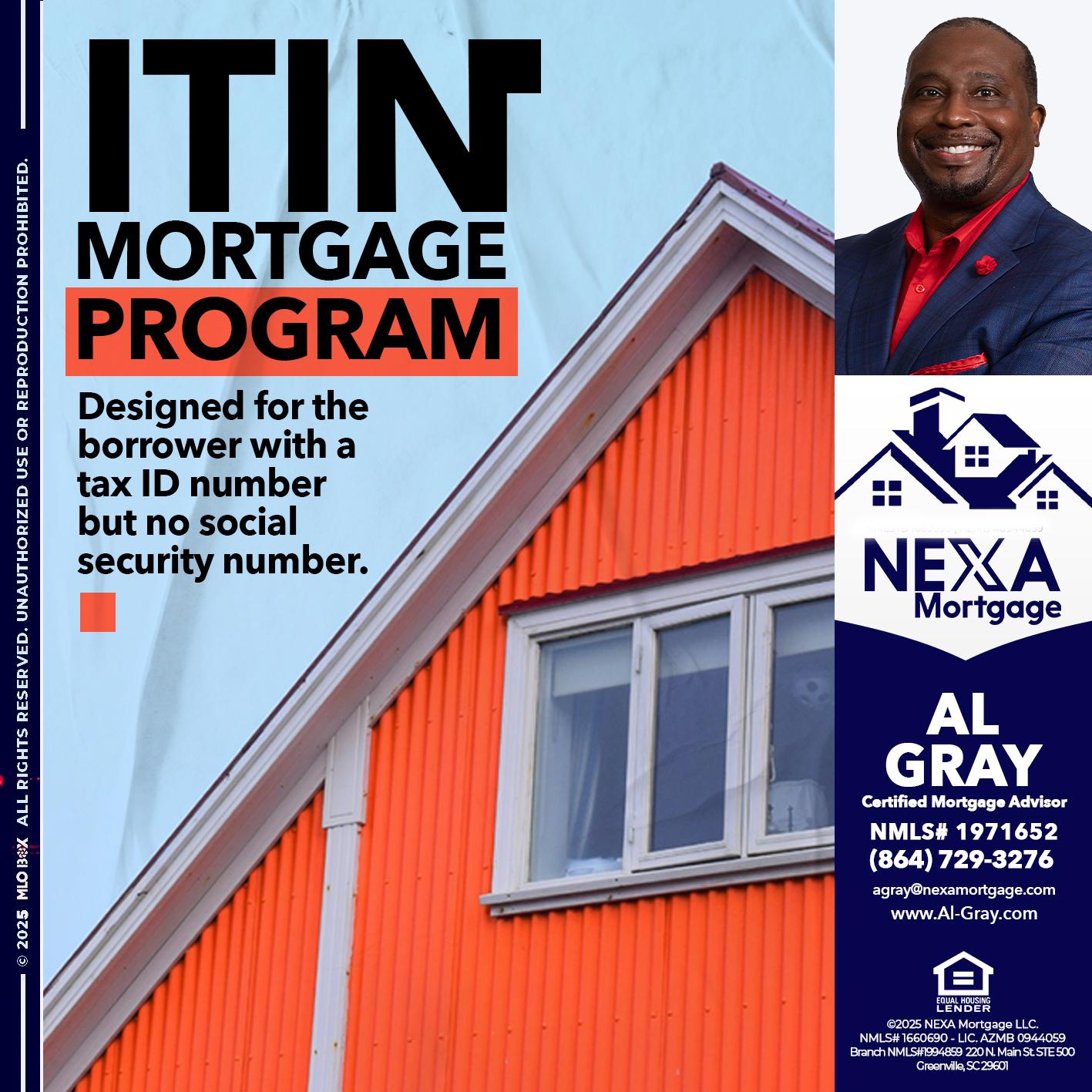ITIN PROGRAM - Al Gray -Loan Officer