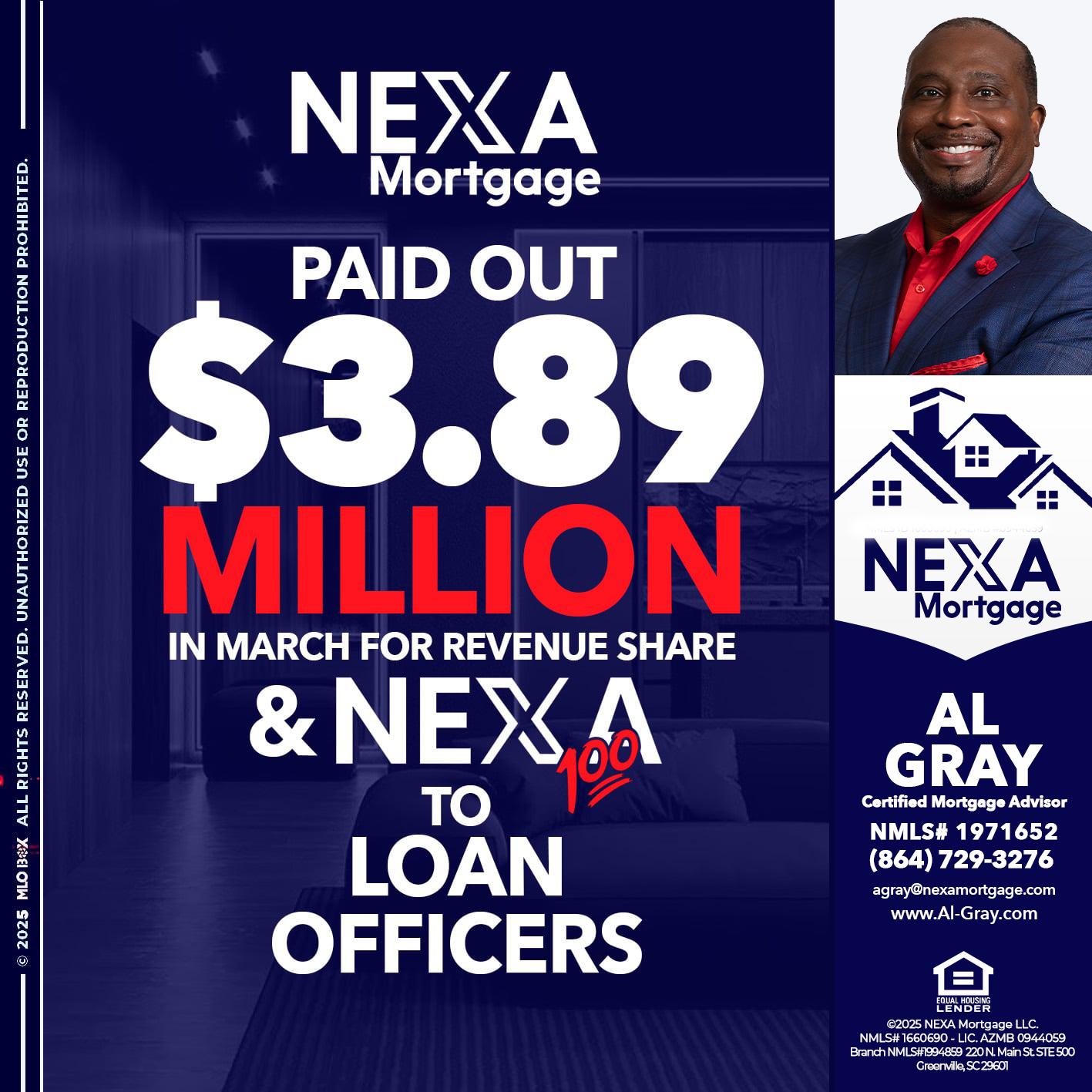 NEXA PAID OUT - Al Gray -Loan Officer