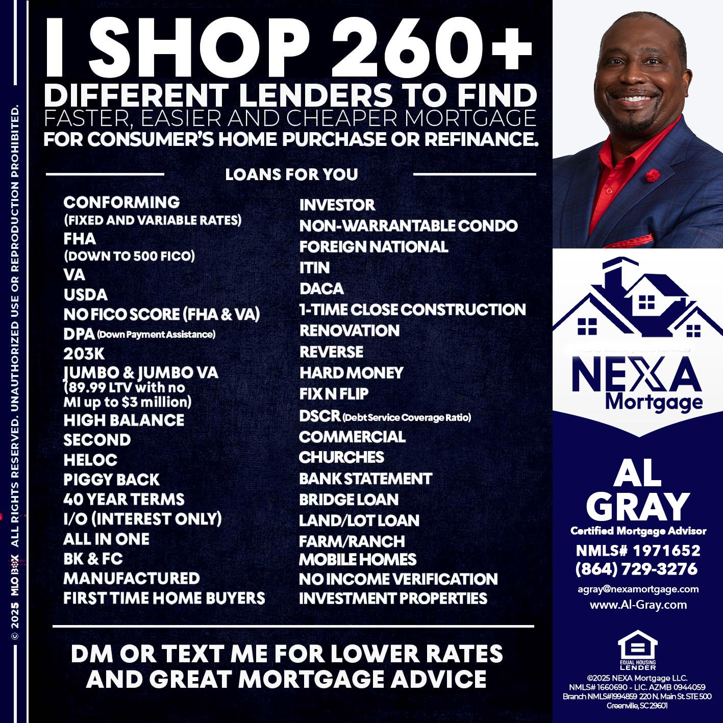 I SHOP +260 - Al Gray -Loan Officer