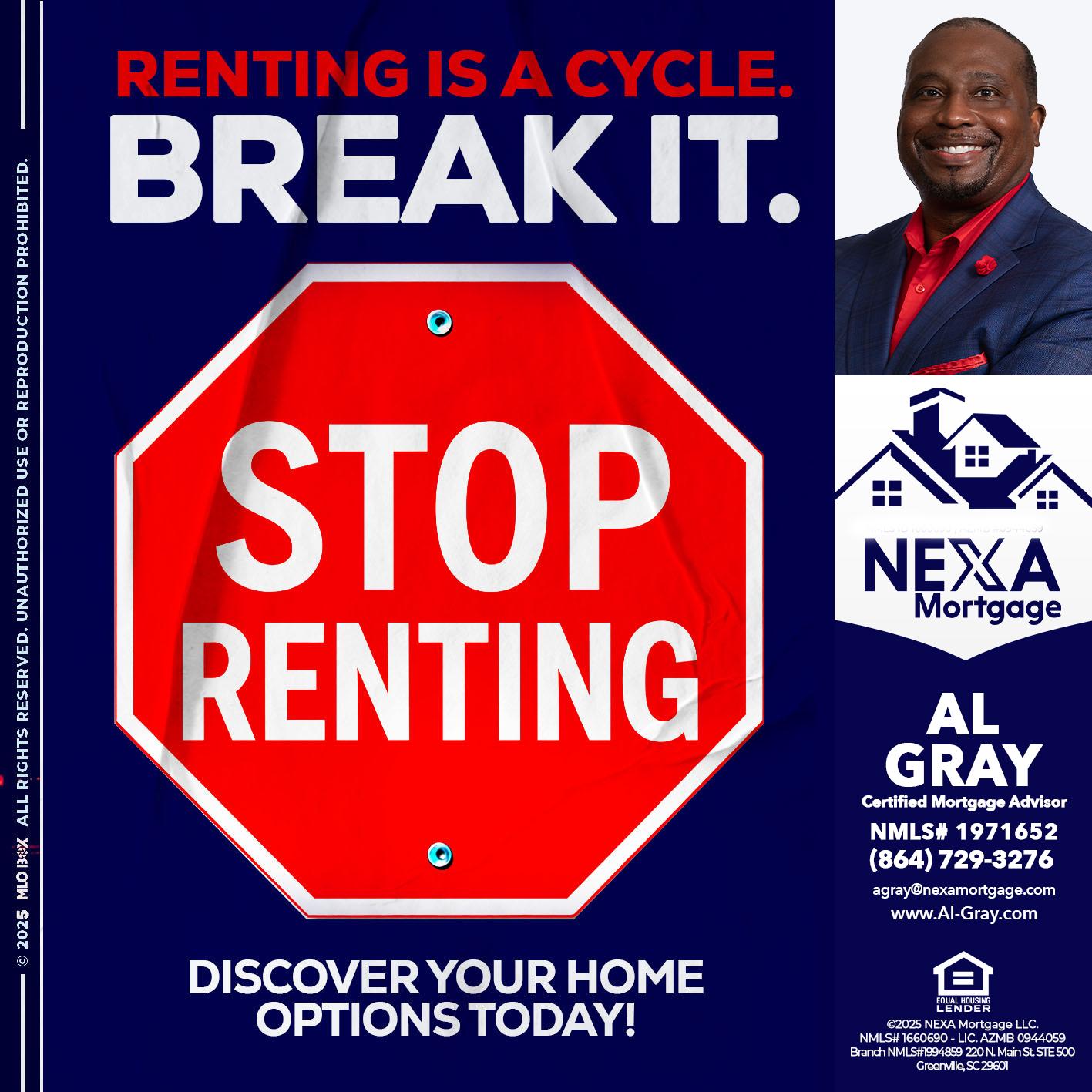STOP RENTING - Al Gray -Loan Officer