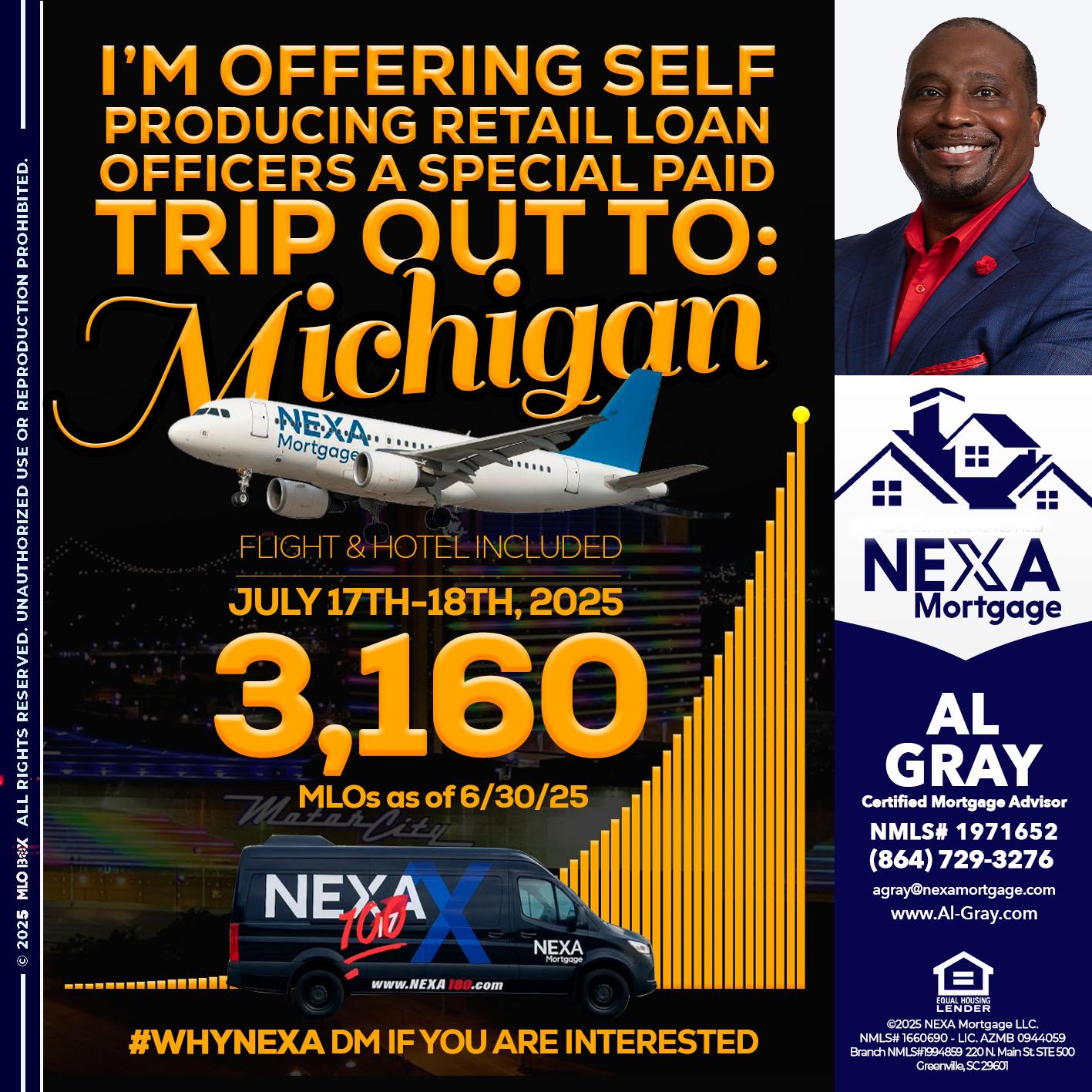 MICHIGAN TRIP - Al Gray -Loan Officer