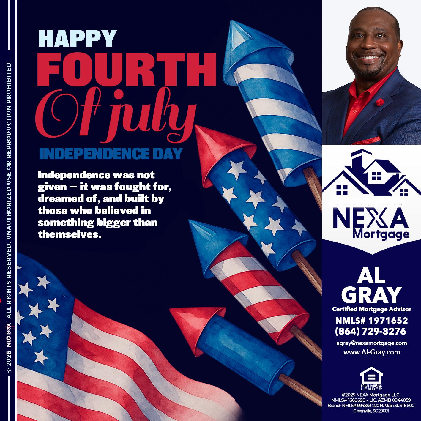 happy fourth - Al Gray -Loan Officer