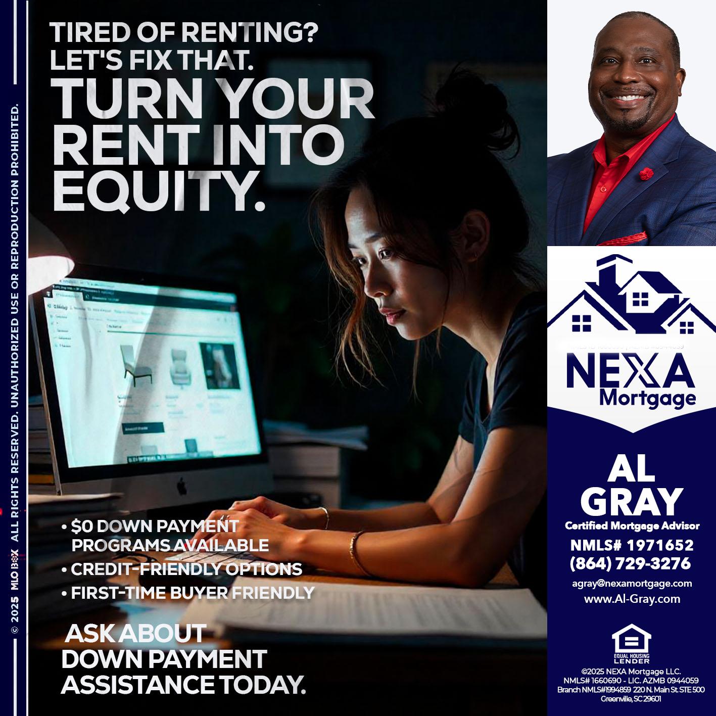 tired of renting? - Al Gray -Loan Officer