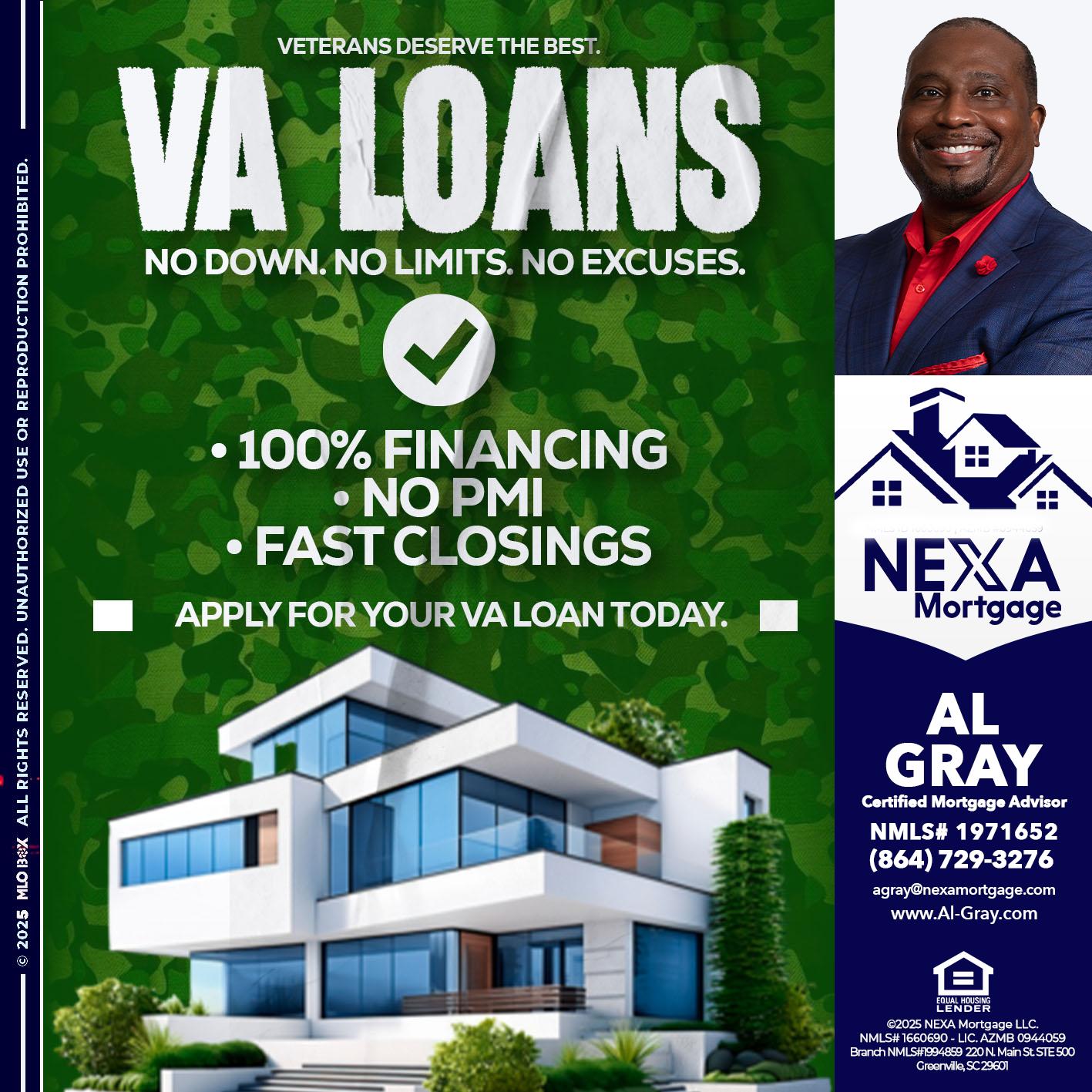 VA LOANS - Al Gray -Loan Officer