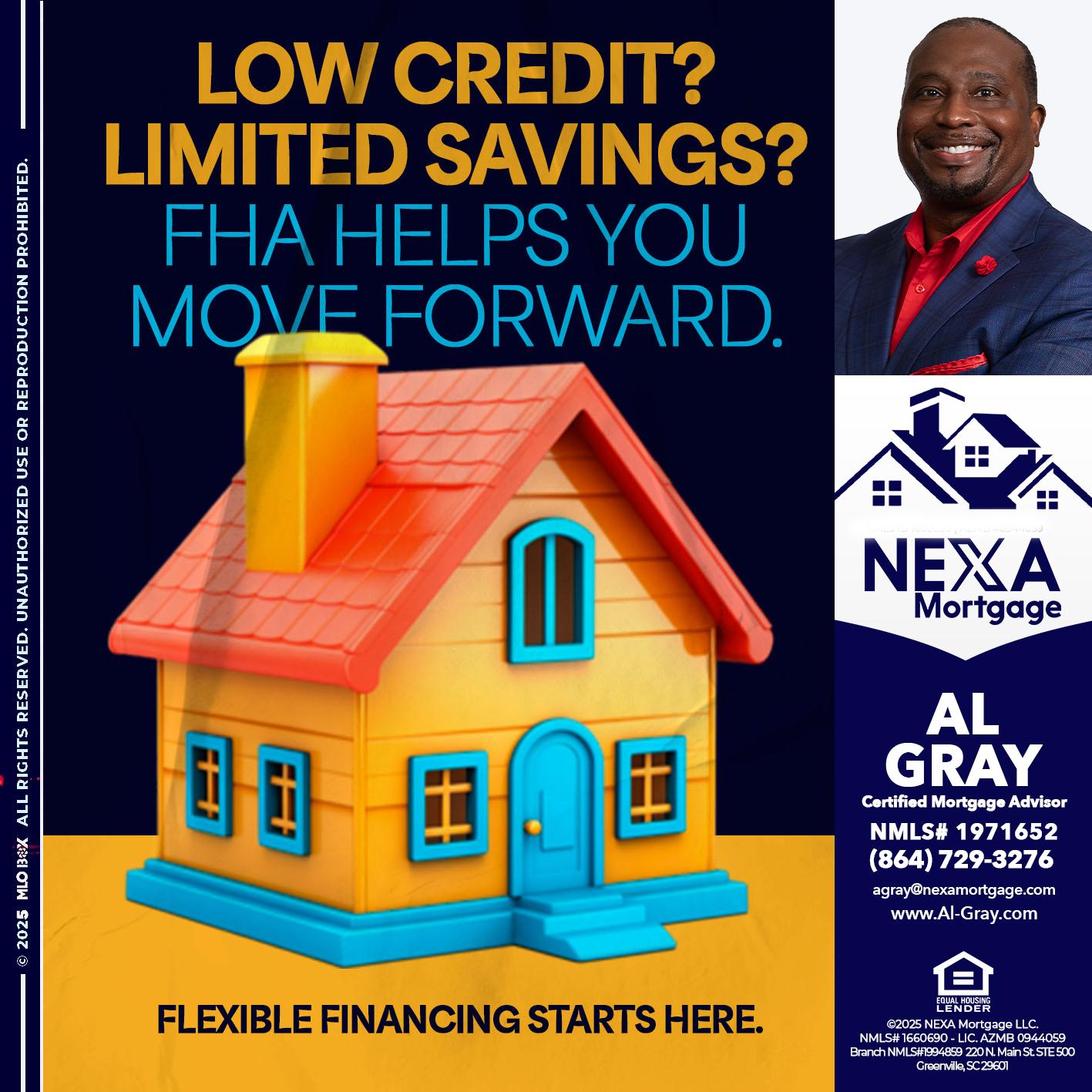 LOW CREDIT? - Al Gray -Loan Officer