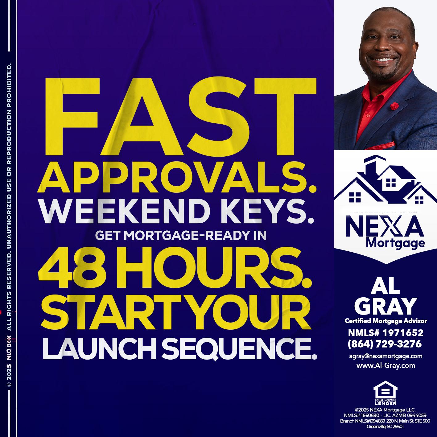 FAST APPROVALS - Al Gray -Loan Officer