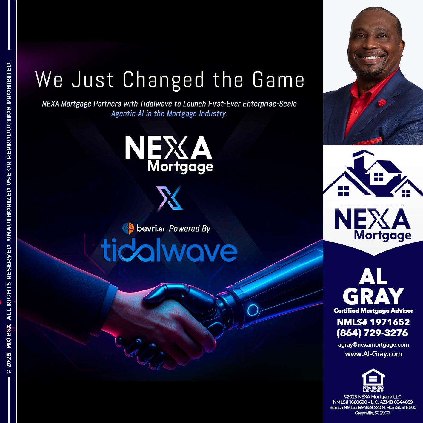 we just change - Al Gray -Loan Officer