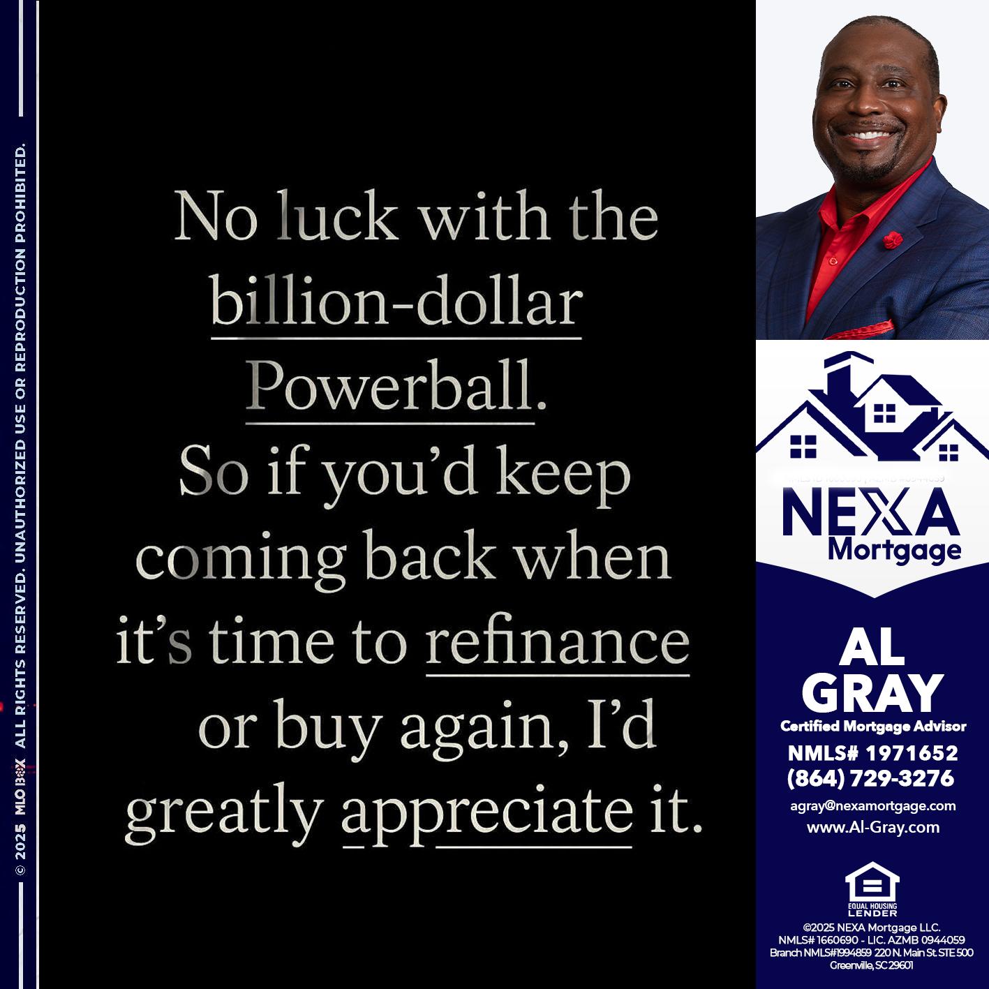 NO LUCK WITH - Al Gray -Loan Officer