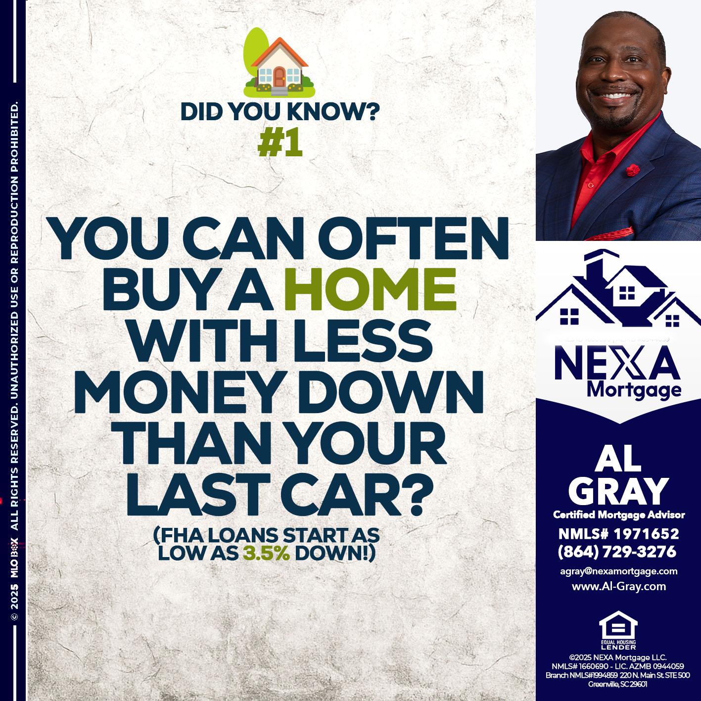 DID YOU KNOW #1 - Al Gray -Loan Officer