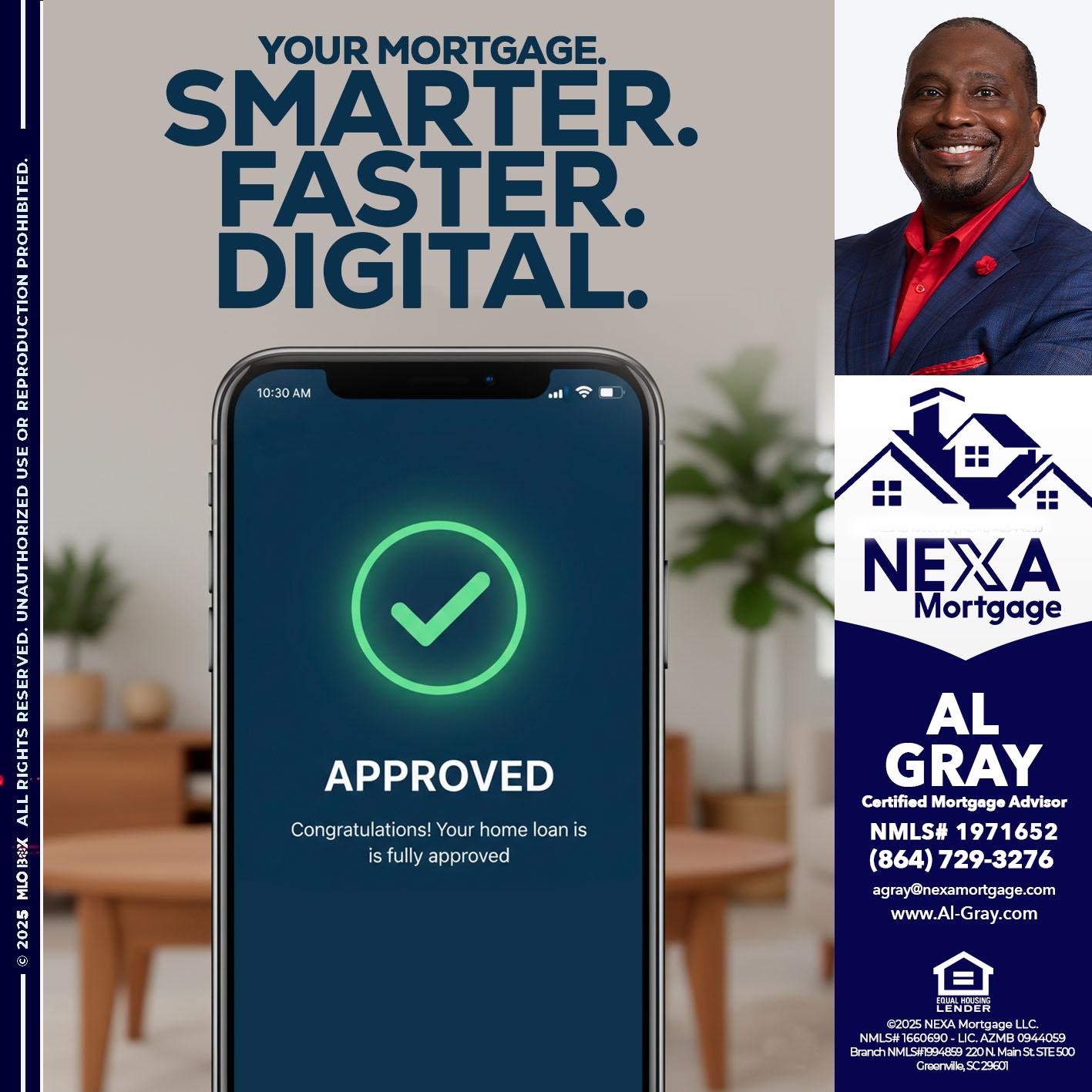 smarter faster digital - Al Gray -Loan Officer