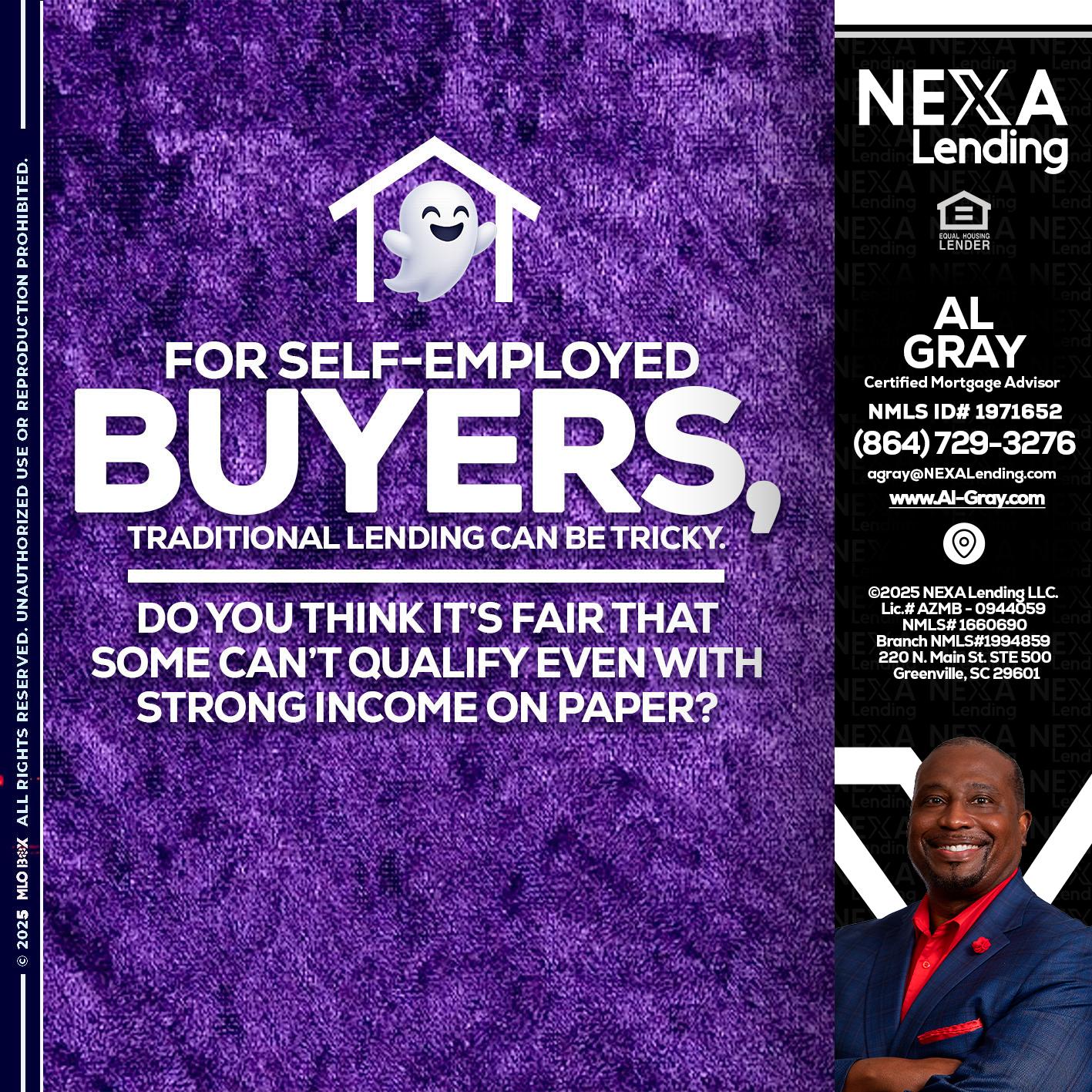 for self employed - Al Gray -Loan Officer
