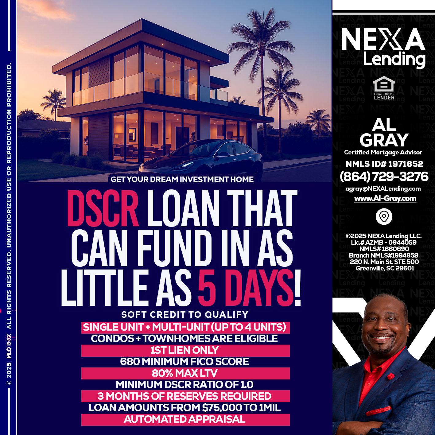 DSCR - Al Gray -Loan Officer