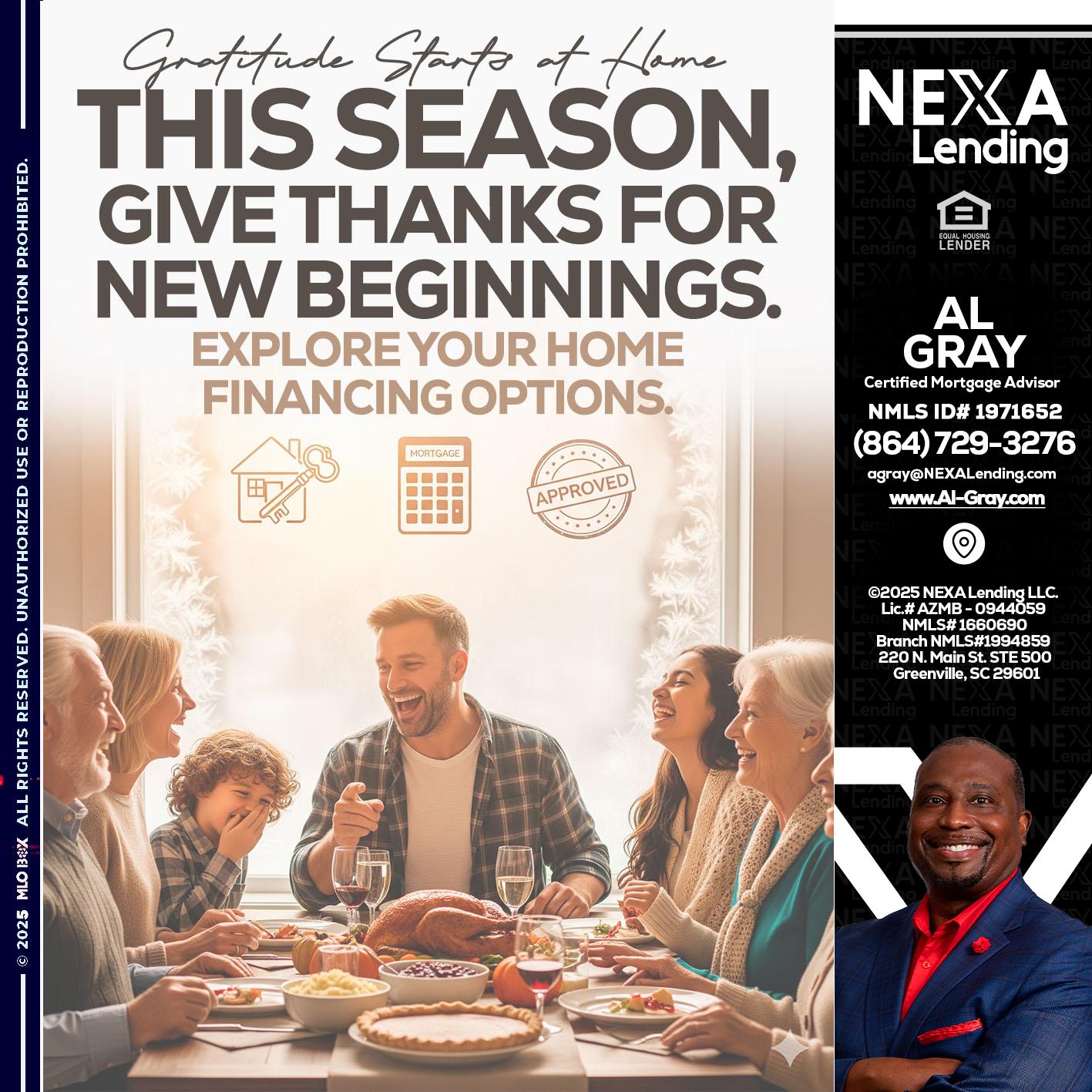 THIS SEASON - Al Gray -Loan Officer