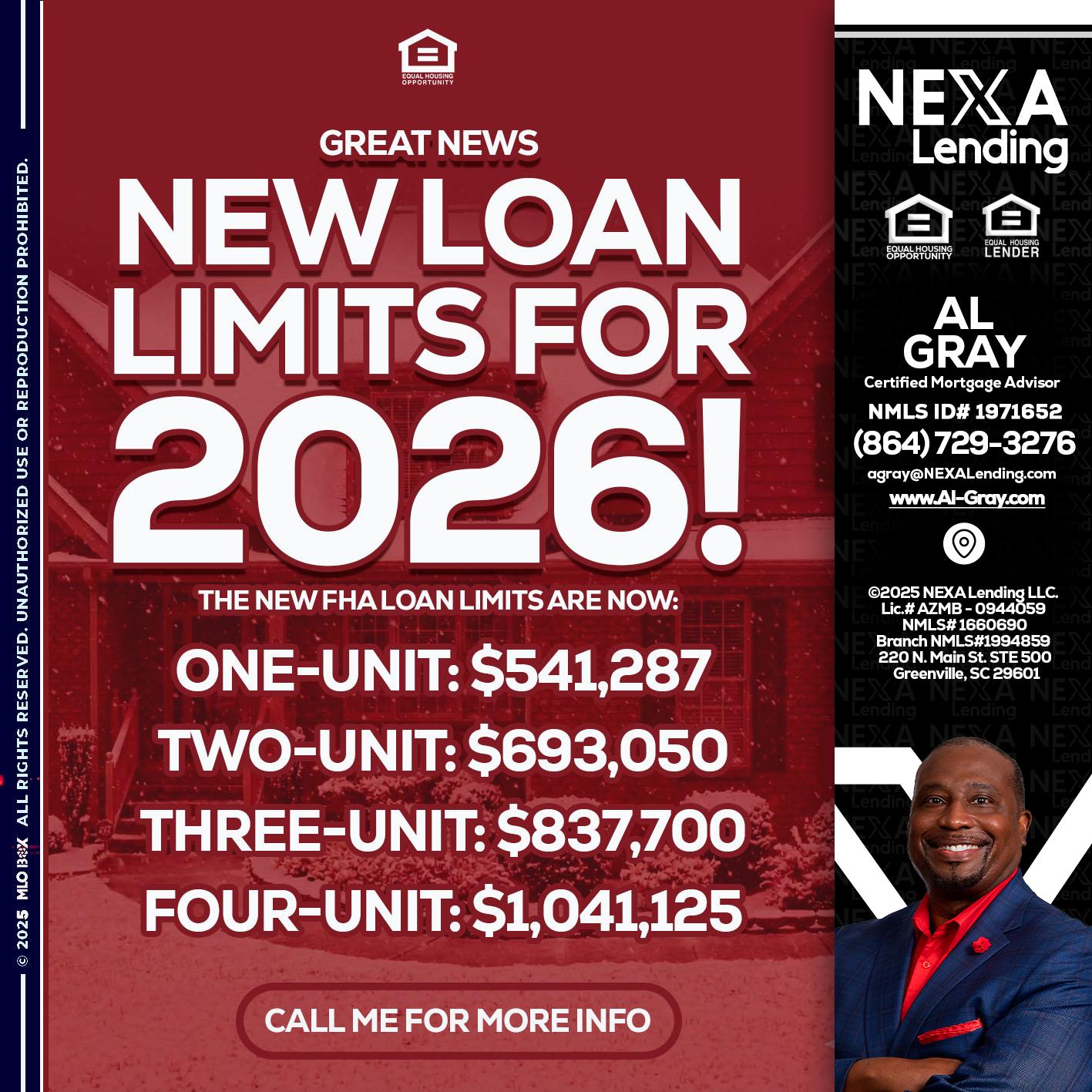 loan limits - Al Gray -Loan Officer