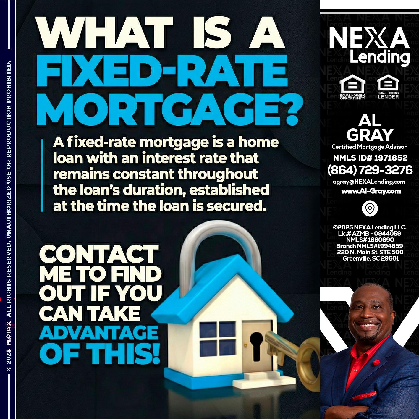 WHAT IS  A FIXED - Al Gray -Branch Mgr/Sr. LO