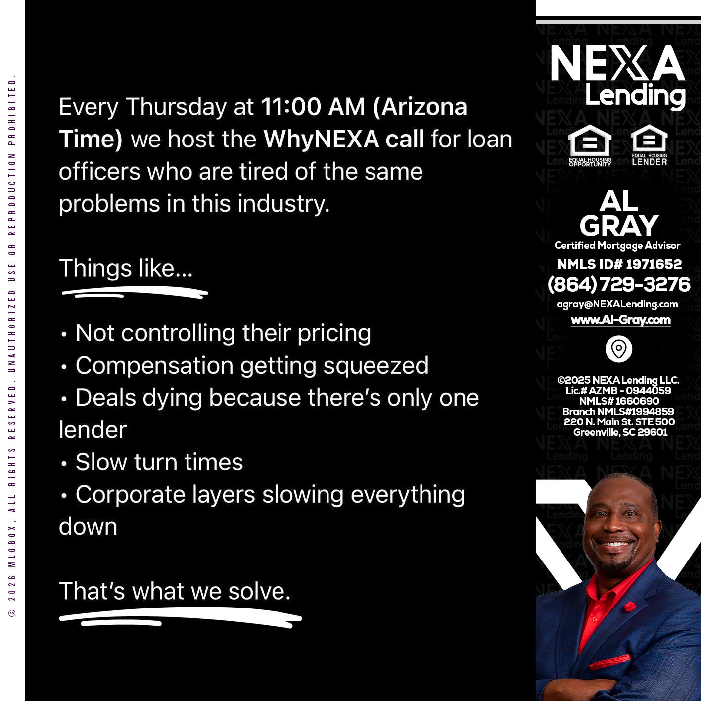 WHY NEXA - Al Gray -Branch Mgr/Sr. LO