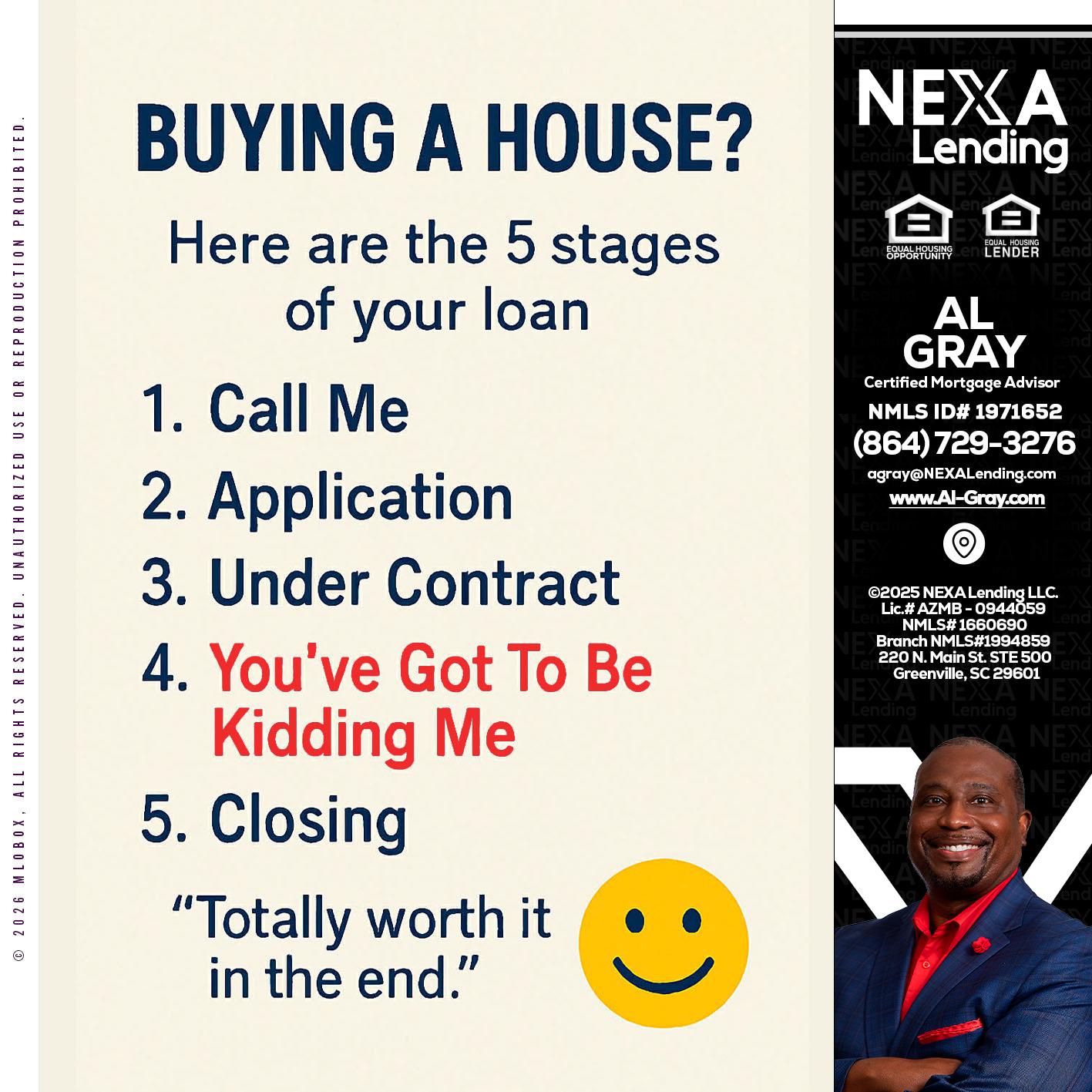 BUYING A HOUSE - Al Gray -Branch Mgr/Sr. LO