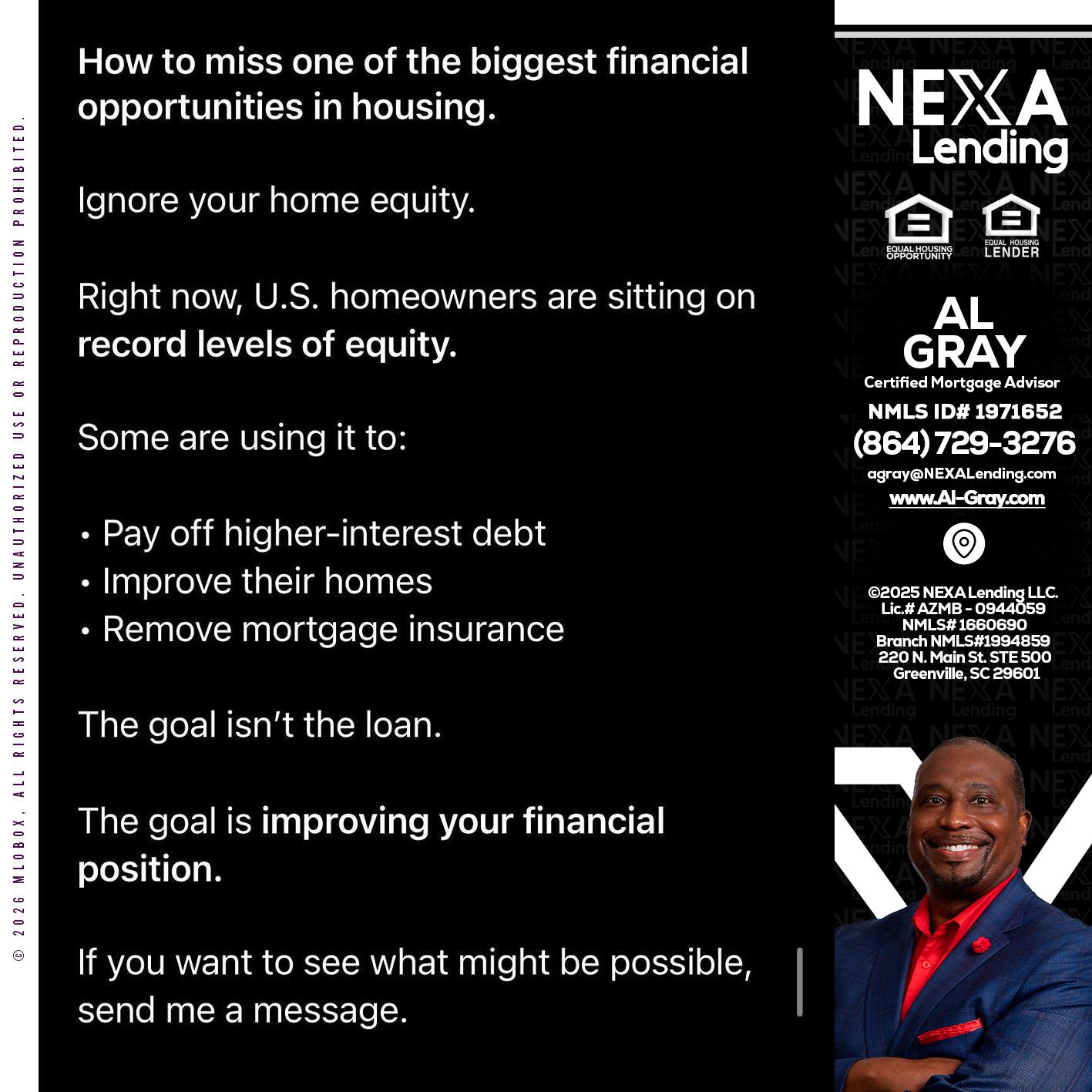 how to miss - Al Gray -Branch Mgr/Sr. LO