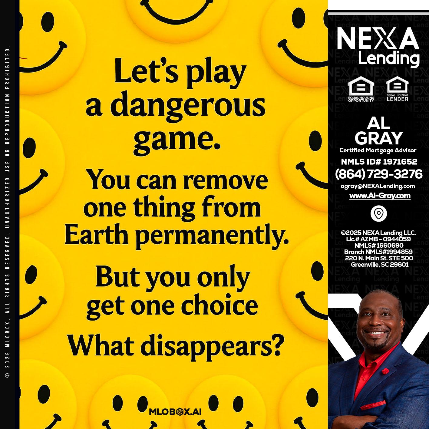 LETS PLAY - Al Gray -Branch Mgr/Sr. LO