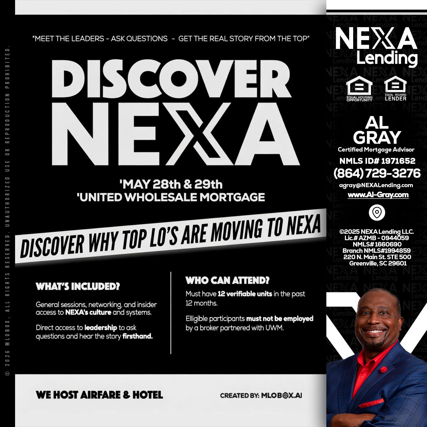 DISCOVER NEXA - Al Gray -Branch Mgr/Sr. LO