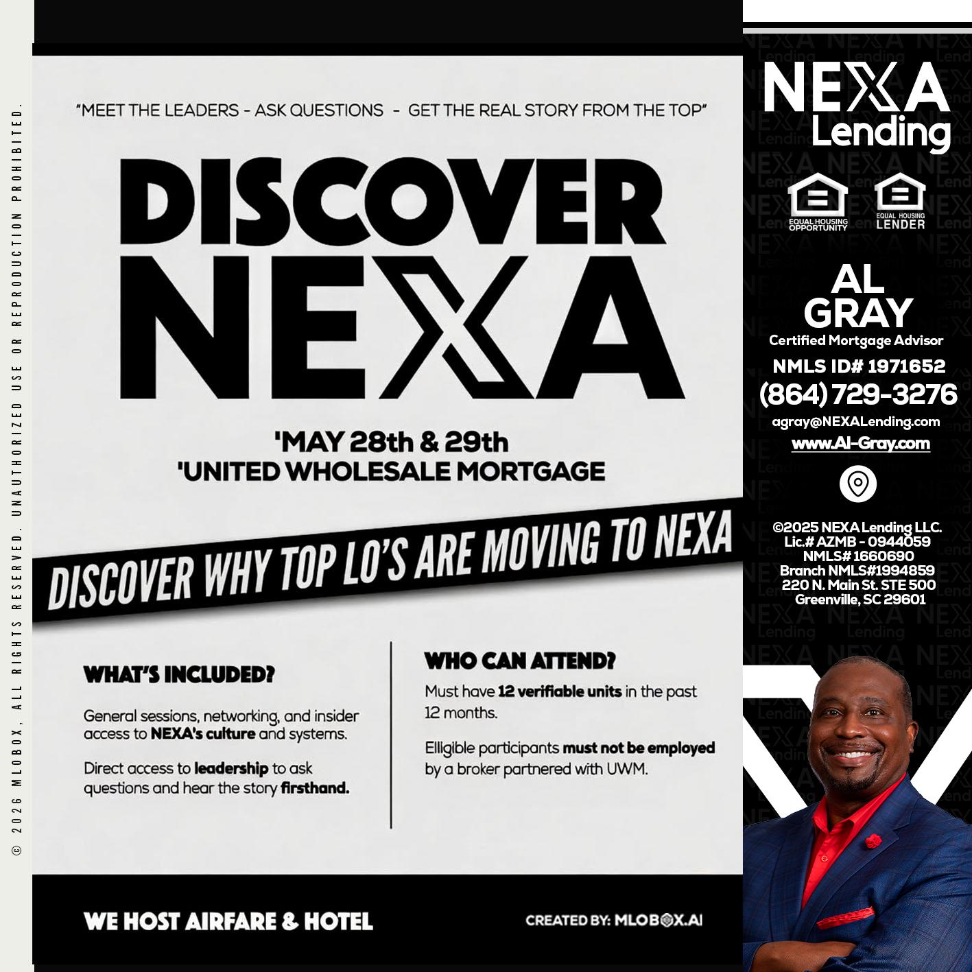 DISCOVER NEXA - Al Gray -Branch Mgr/Sr. LO
