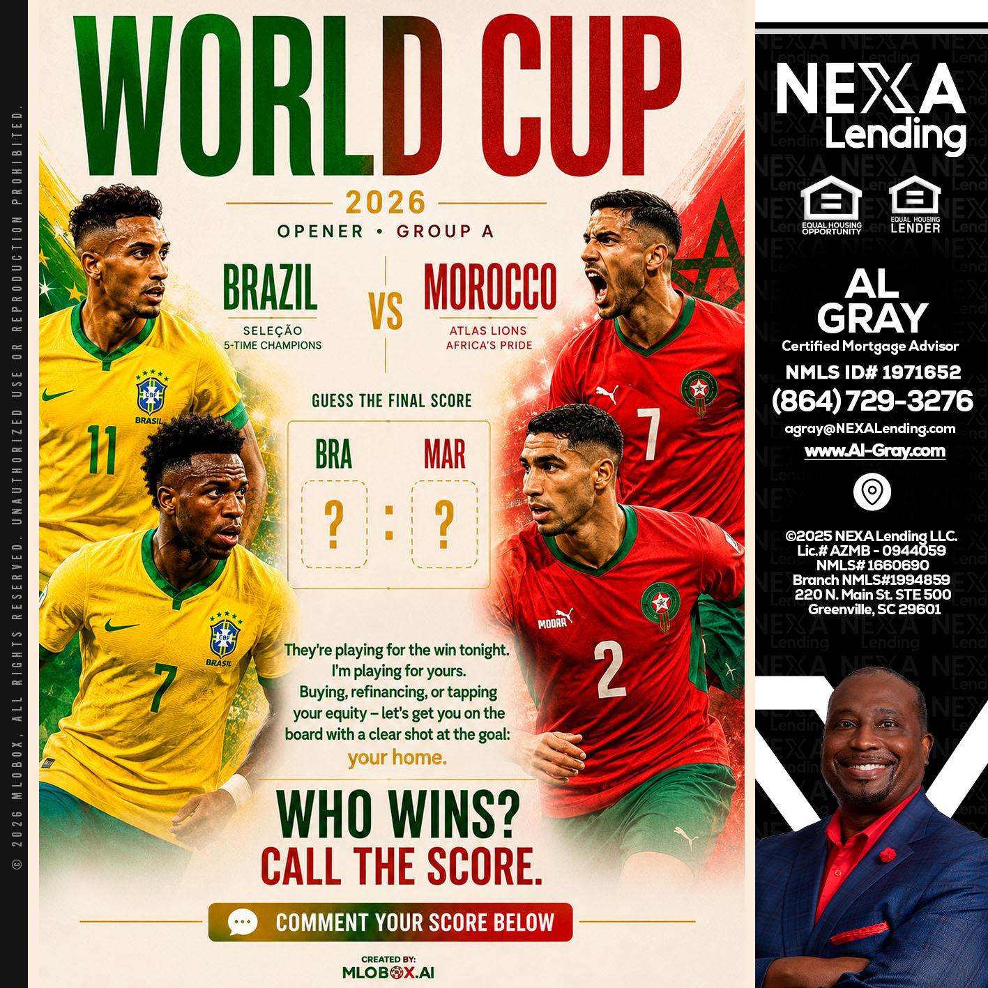 WORLD CUP - Al Gray -Branch Mgr/Sr. LO