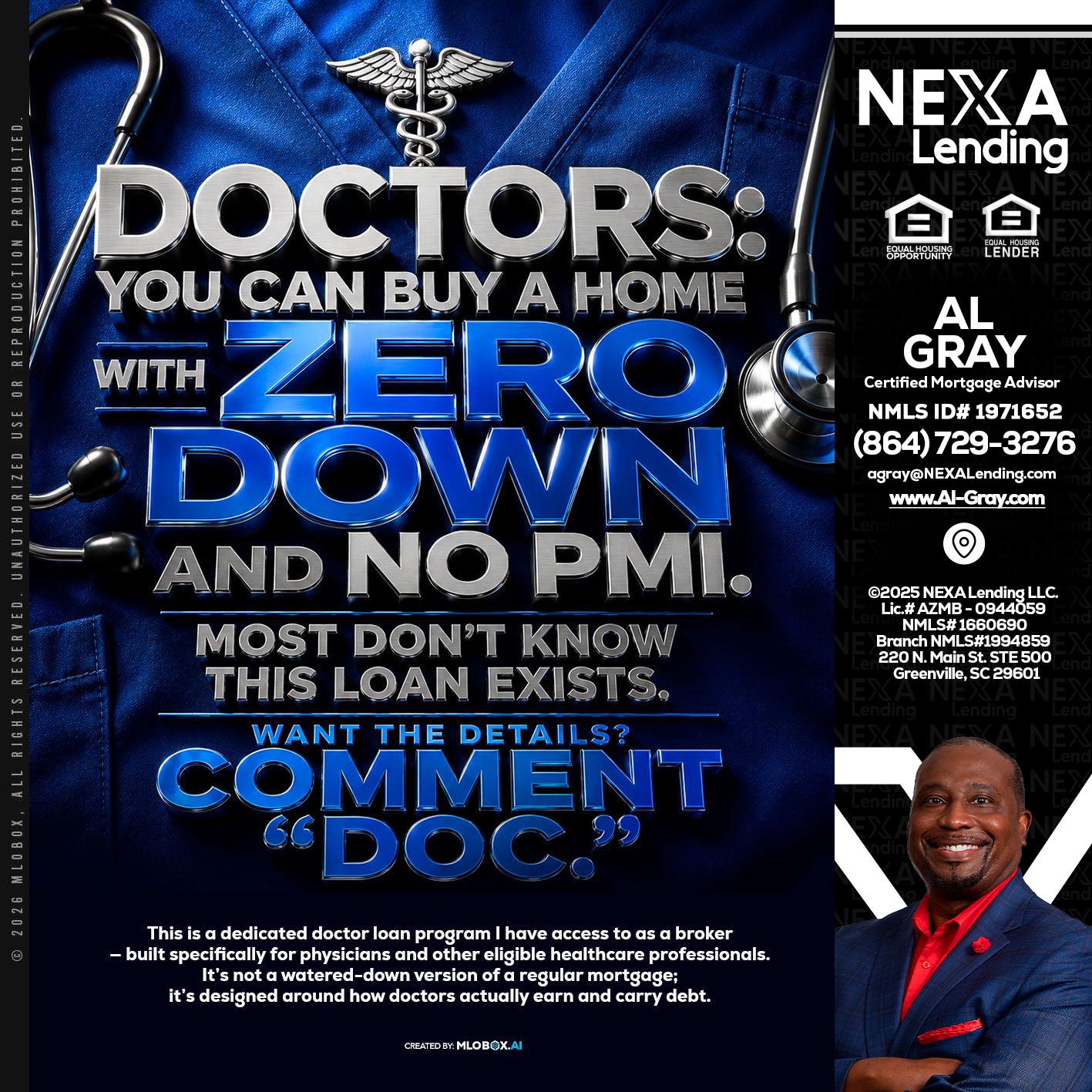 DOCTORS YOU CAN BUY - Al Gray -Branch Mgr/Sr. LO