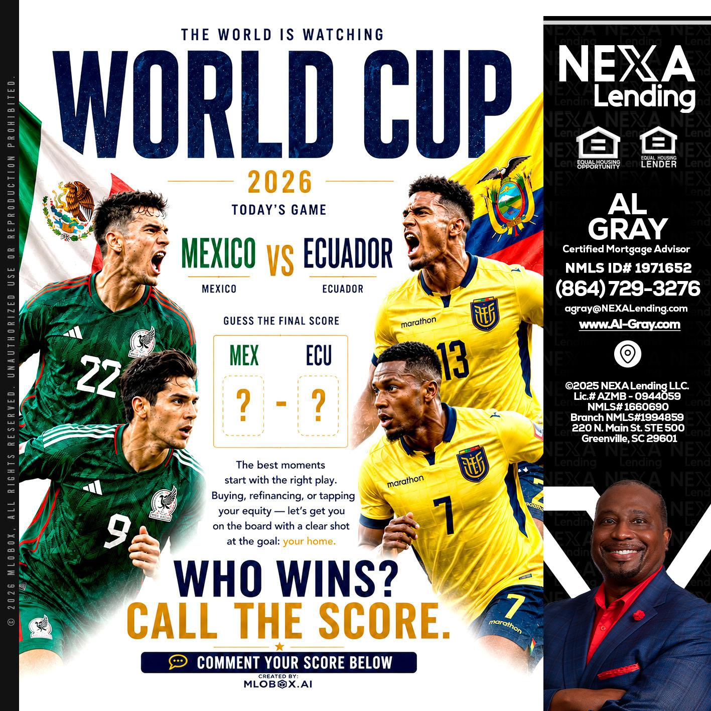 WORLD CUP 2026 - Al Gray -Branch Mgr/Sr. LO