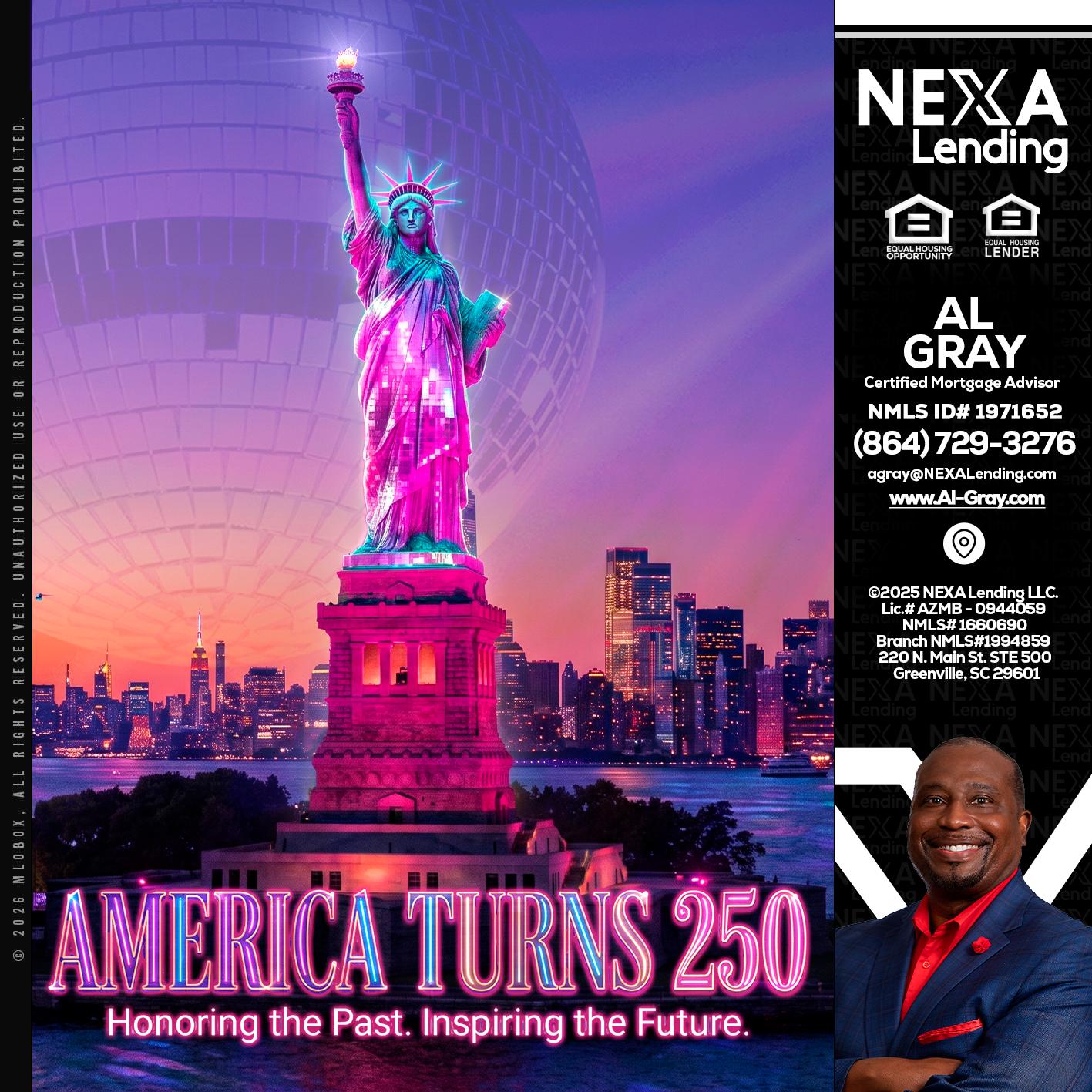 AMERICA TURNS 250 - Al Gray -Branch Mgr/Sr. LO