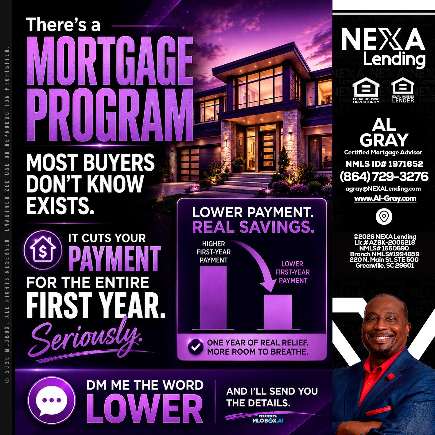 MORTGAGE PROGRAM - Al Gray -Branch Mgr/Sr. LO