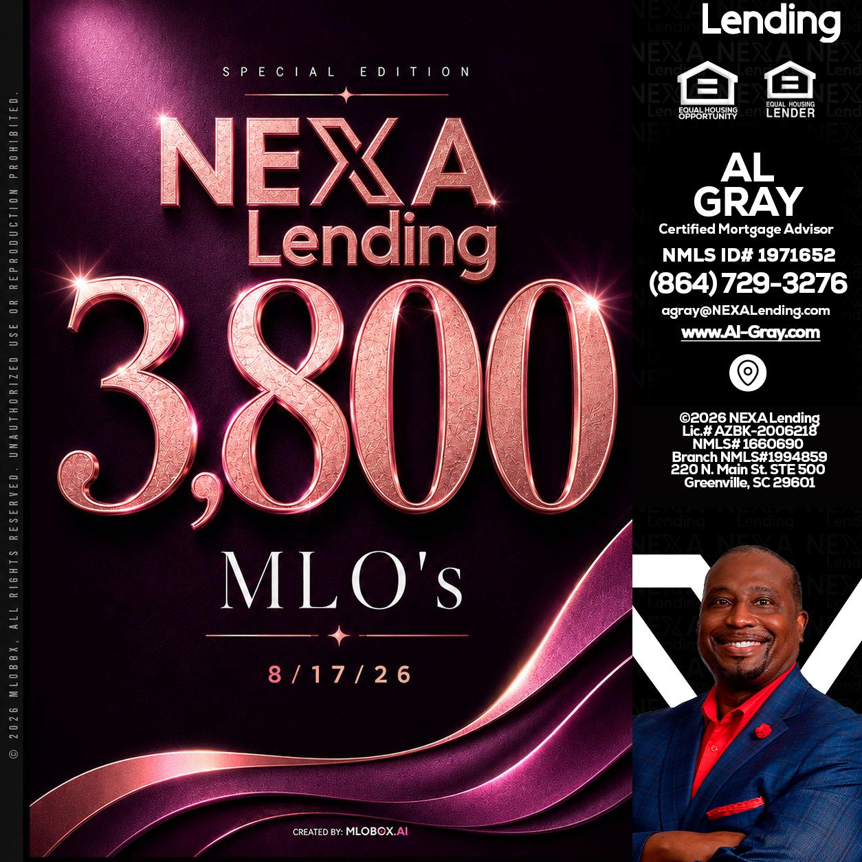 3800 MLOs - Al Gray -Branch Mgr/Sr. LO