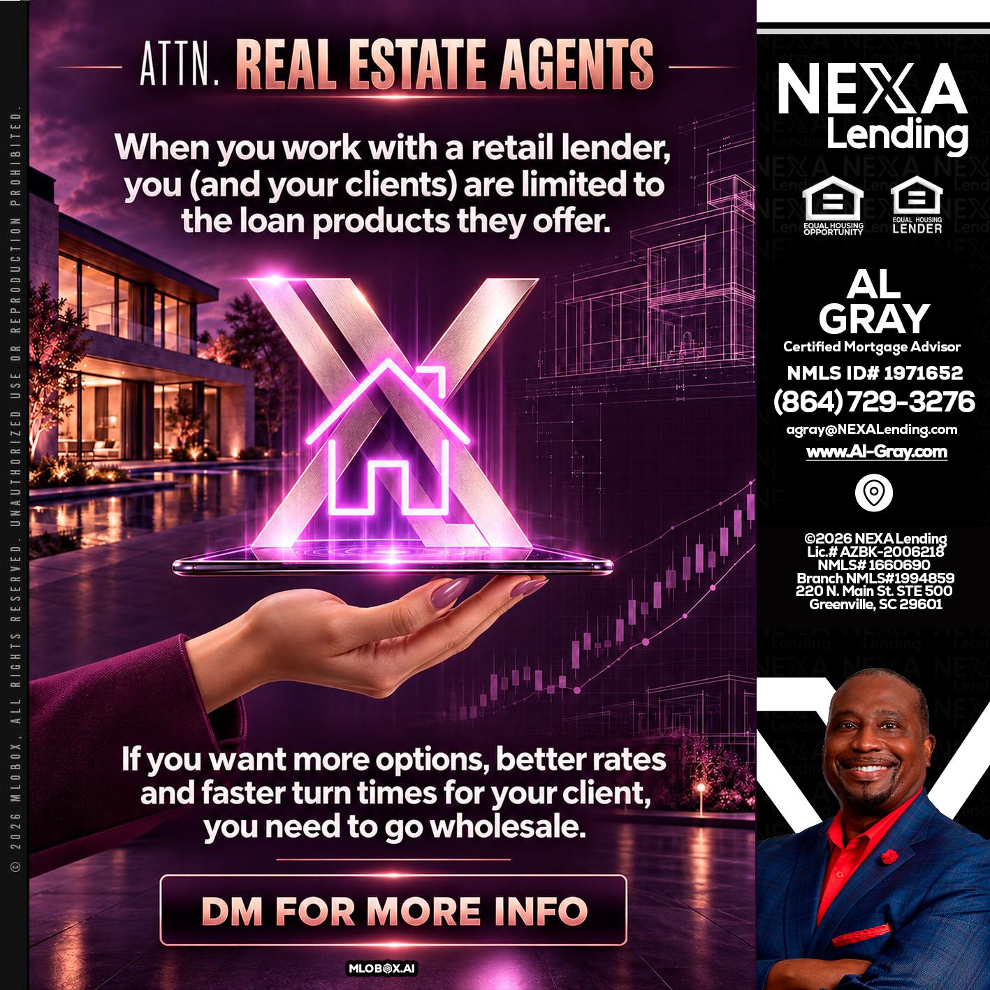 REAL ESTATE AGENTS - Al Gray -Branch Mgr/Sr. LO