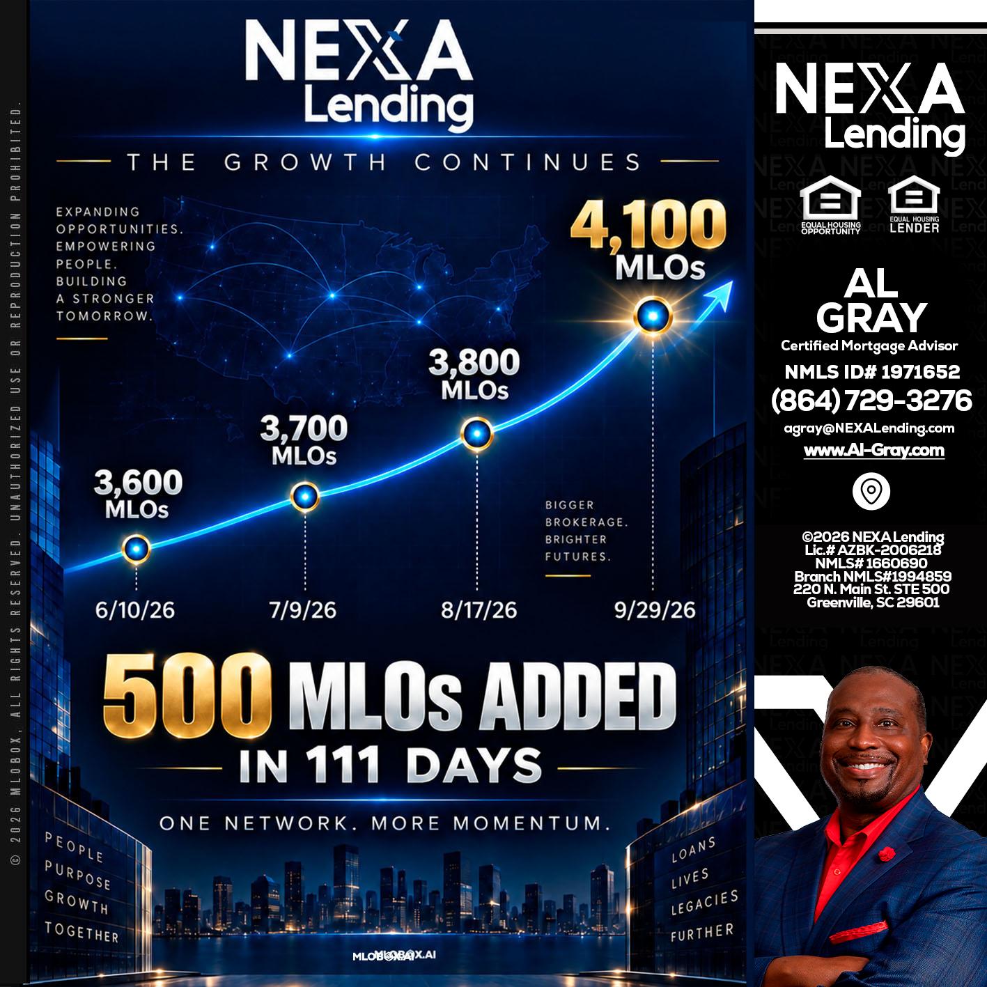 4,100 MLOs - Al Gray -Branch Mgr/Sr. LO