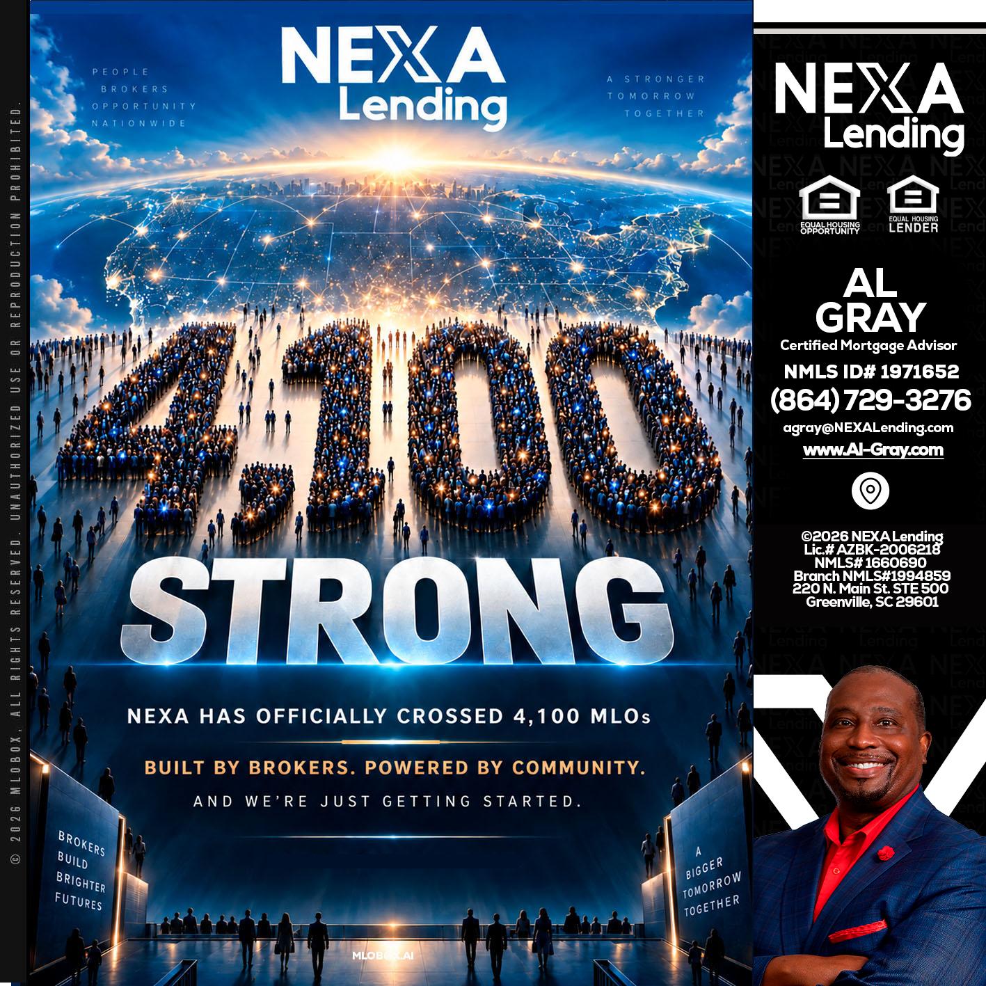 4,100 MLOs - Al Gray -Branch Mgr/Sr. LO