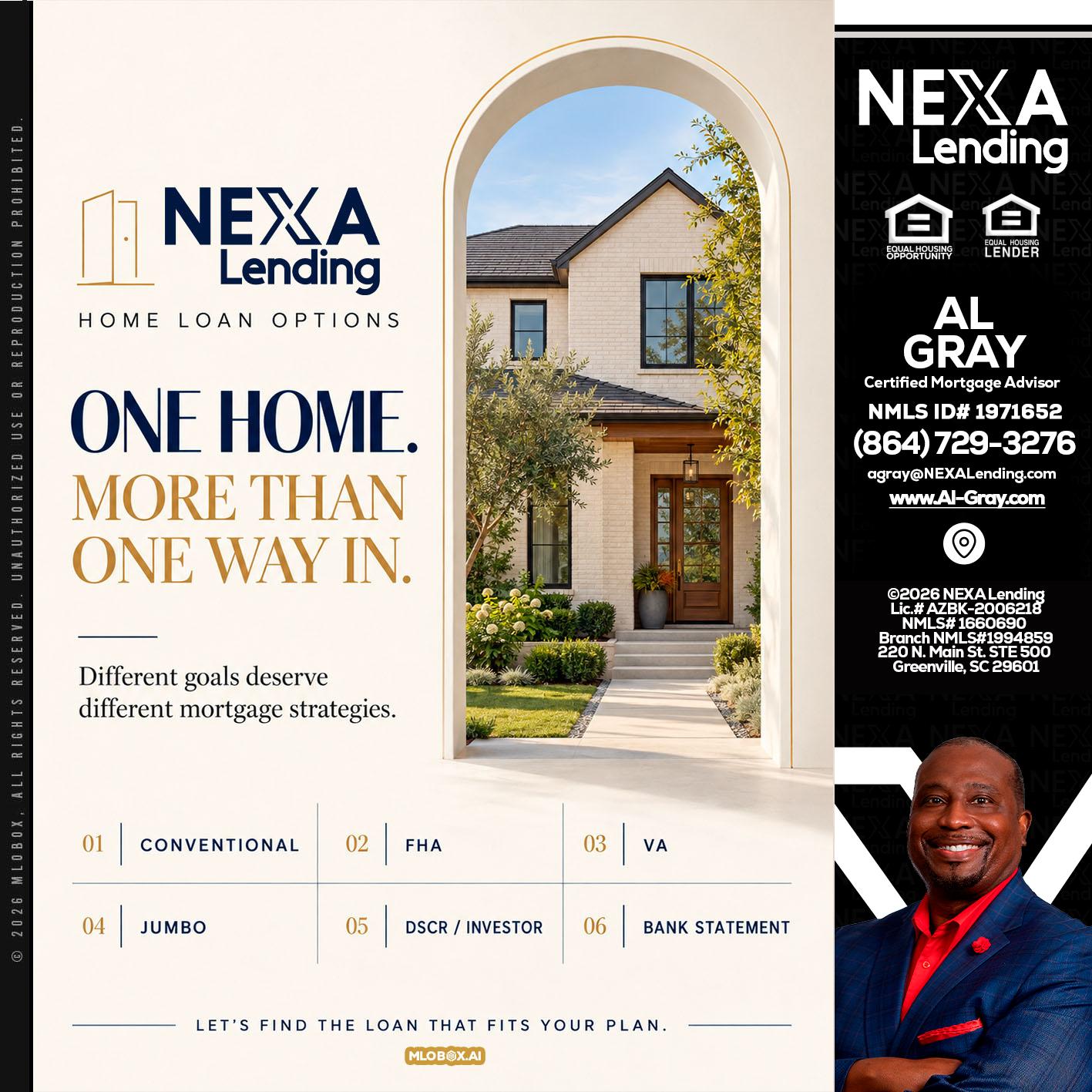 ONE HOME - Al Gray -Branch Mgr/Sr. LO