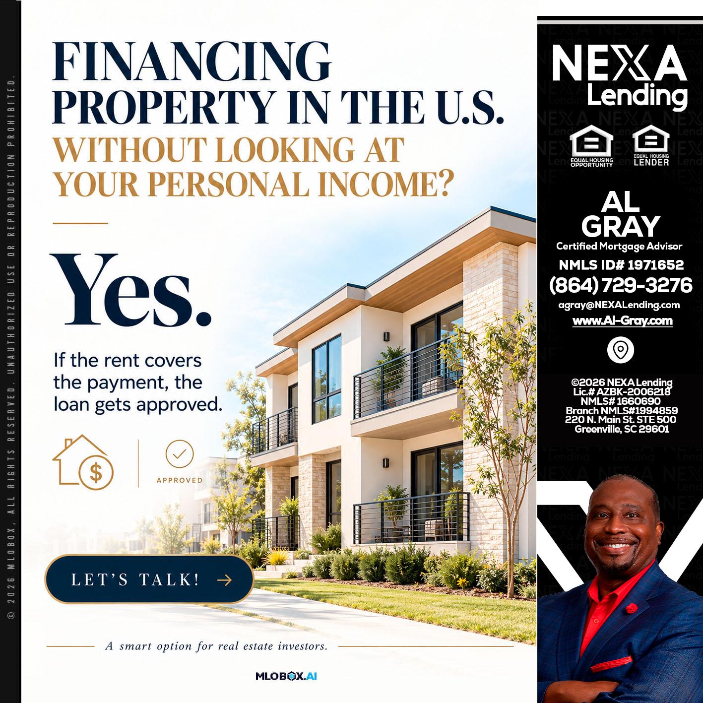 FINANCING - Al Gray -Branch Mgr/Sr. LO