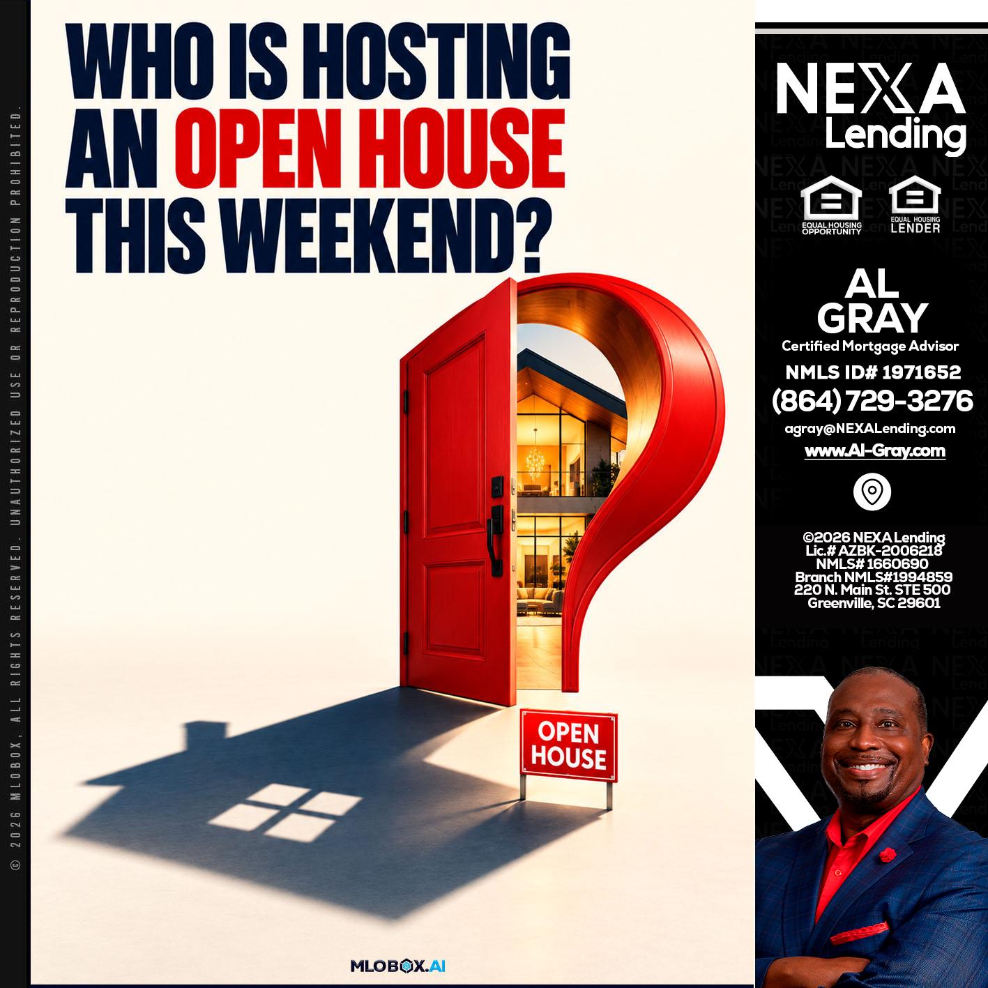 who is hosting - Al Gray -Branch Mgr/Sr. LO