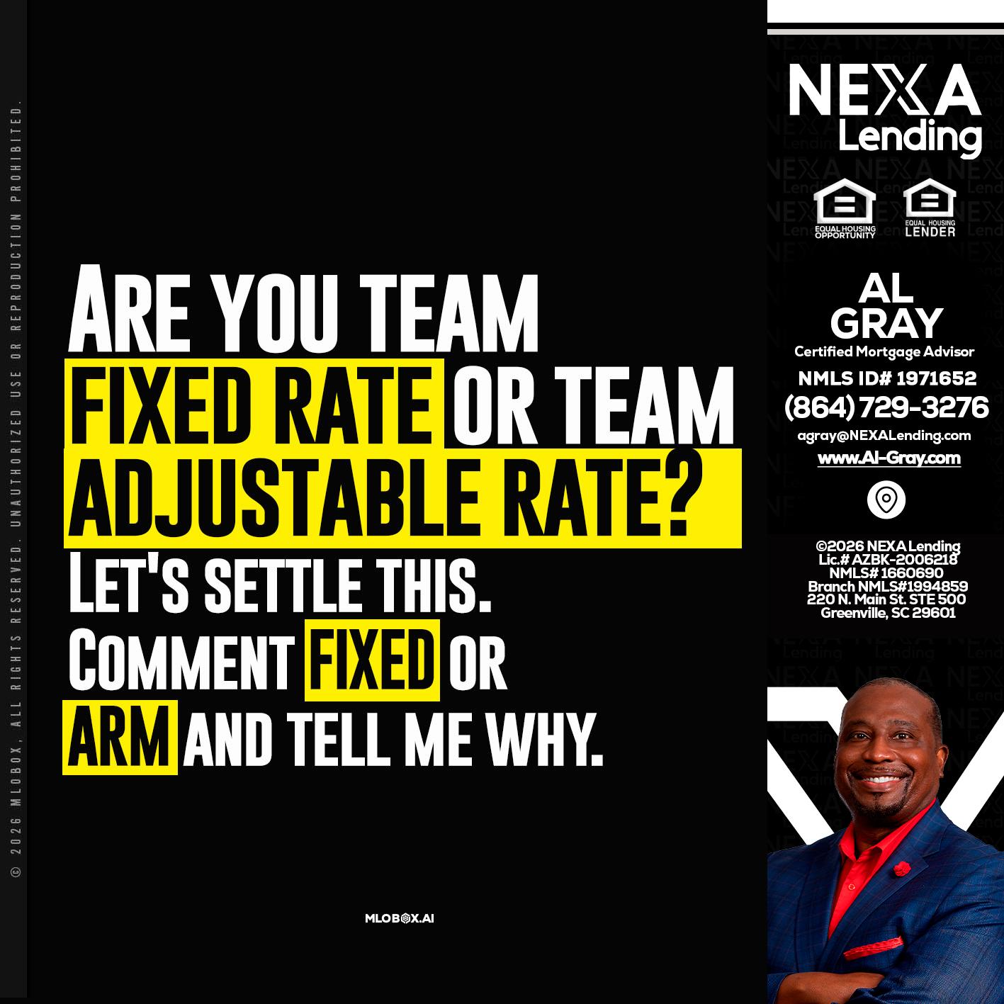 ARE YOU TEAM - Al Gray -Branch Mgr/Sr. LO